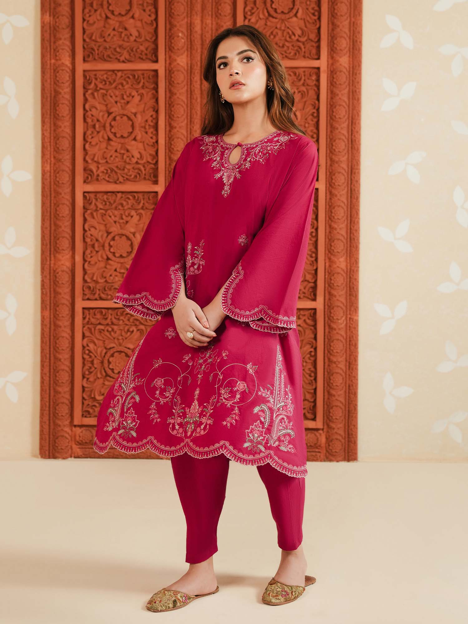 2-Piece Embroidered Set