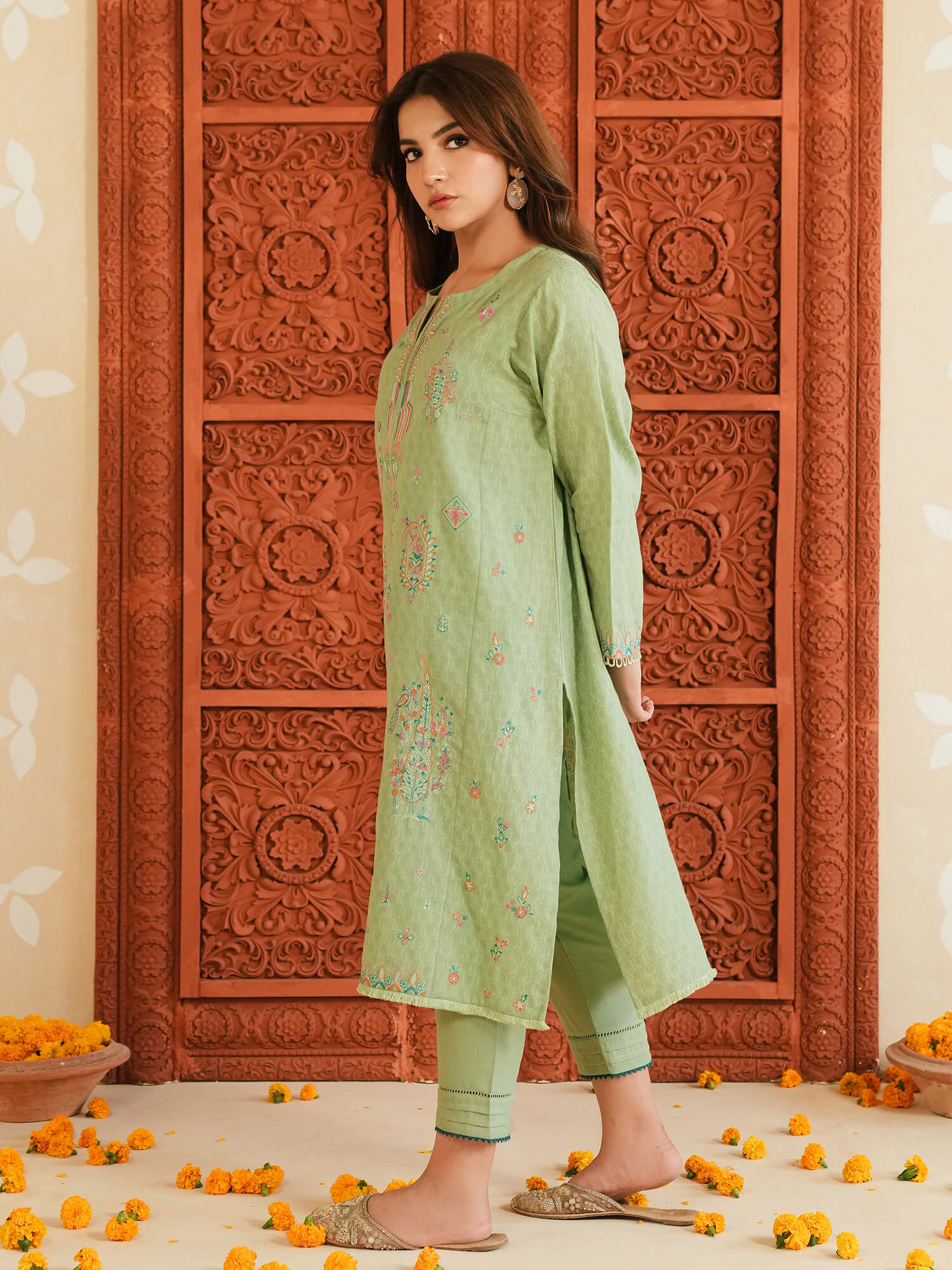 2-Piece Embroidered Set