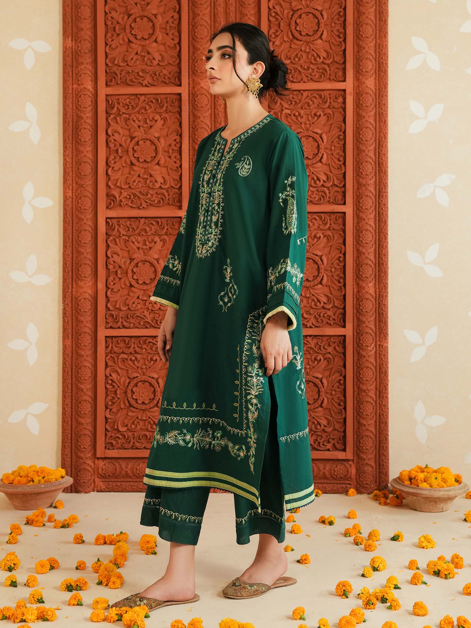 2-Piece Embroidered Set