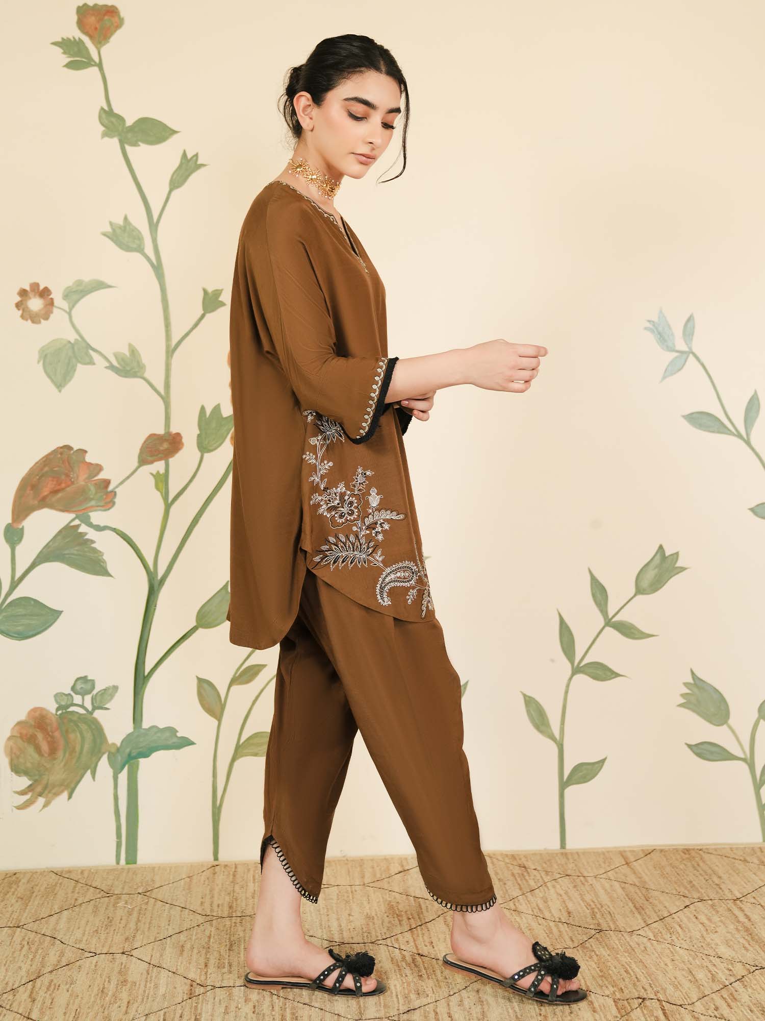2-Piece Embroidered Set