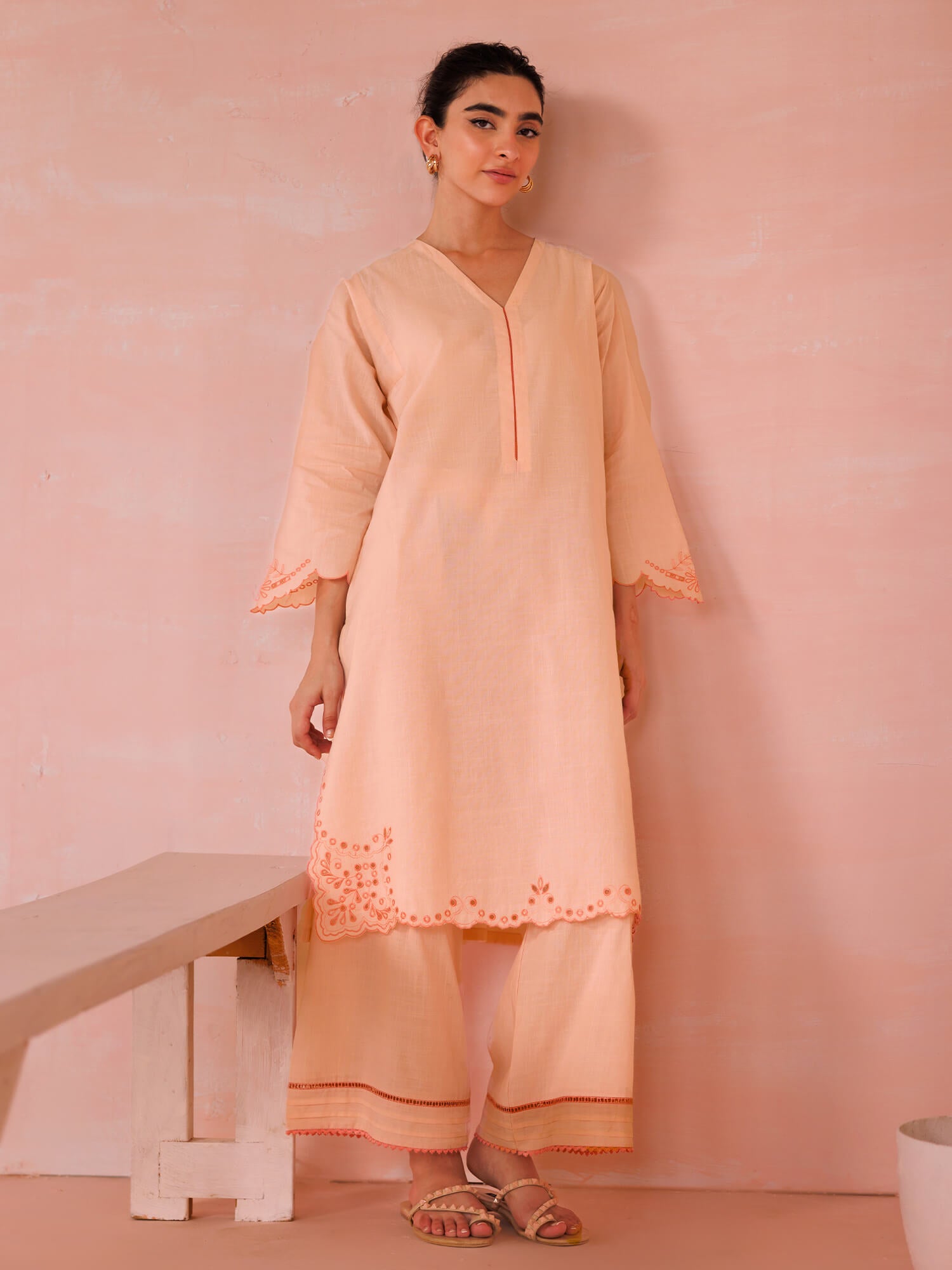 2-Piece Embroidered Set