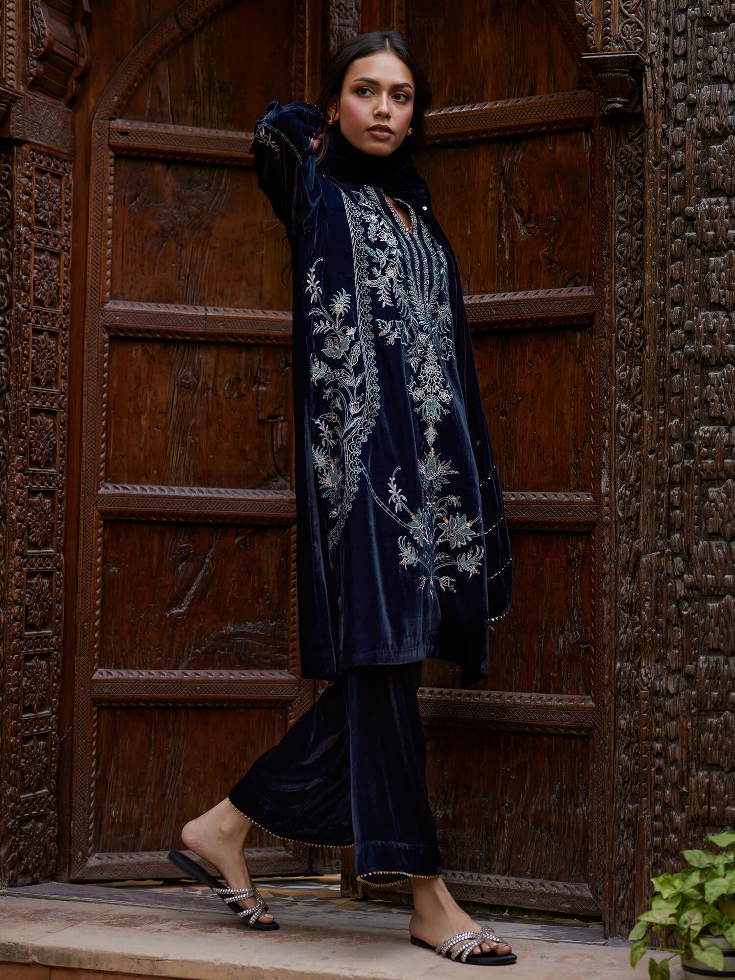 2-Piece Embroidered Set