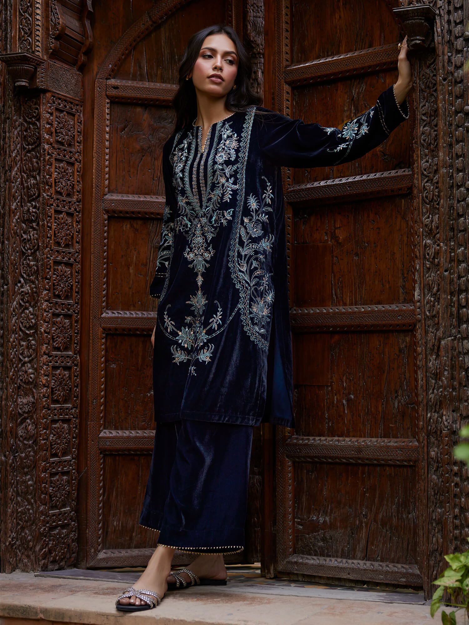 2-Piece Embroidered Set