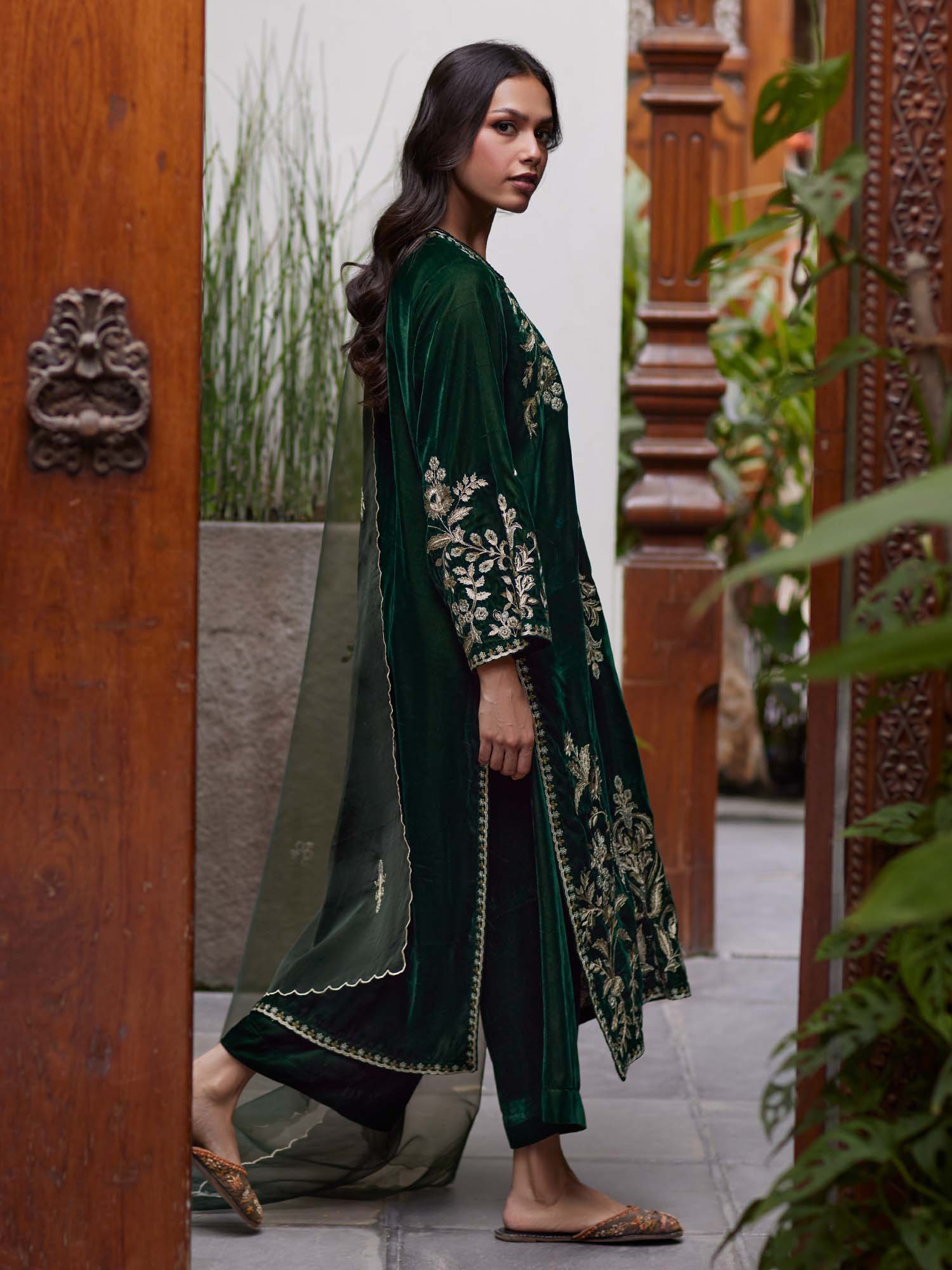 2-Piece Embroidered Set