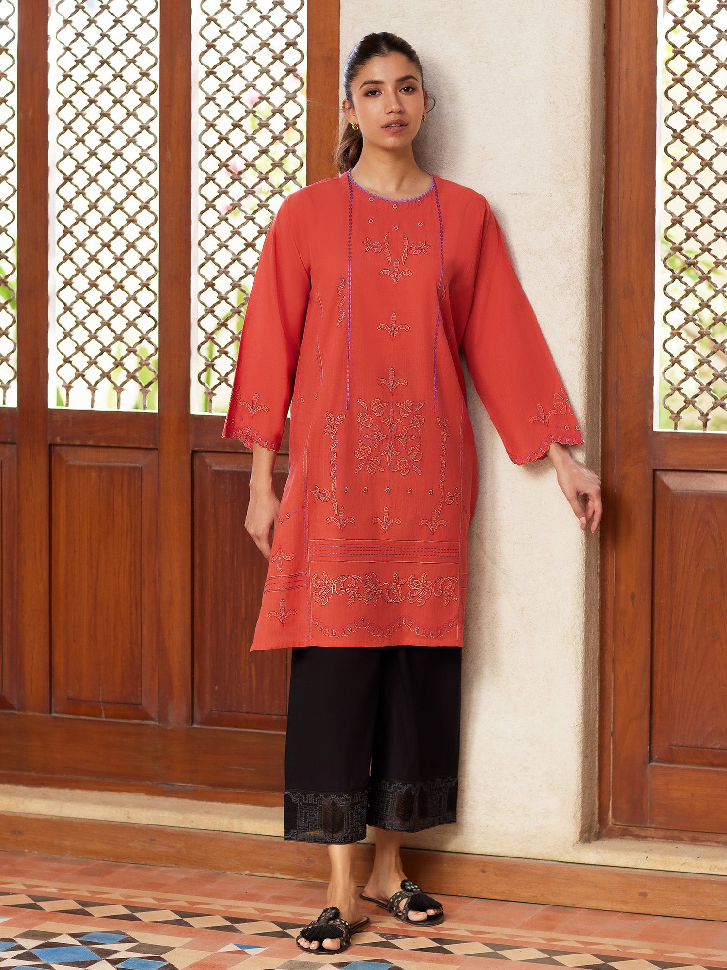 Embroidered Kurta