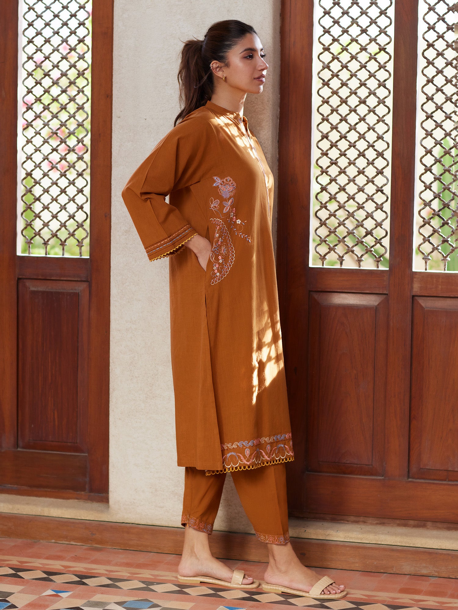 2-Piece Embroidered Set
