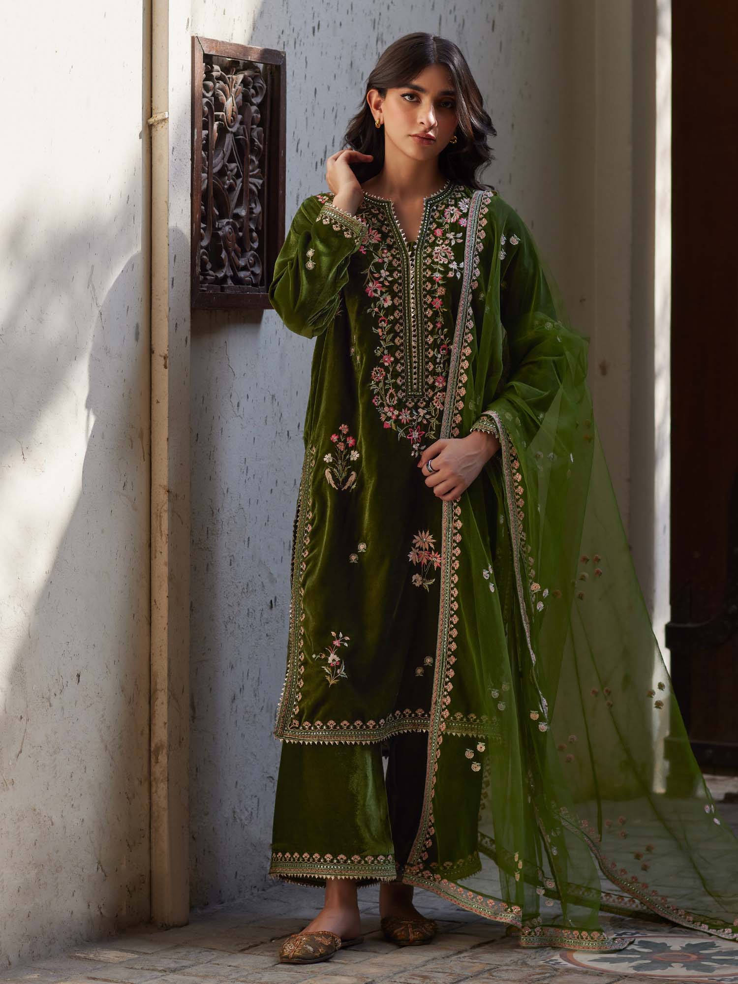 2-Piece Embroidered Set