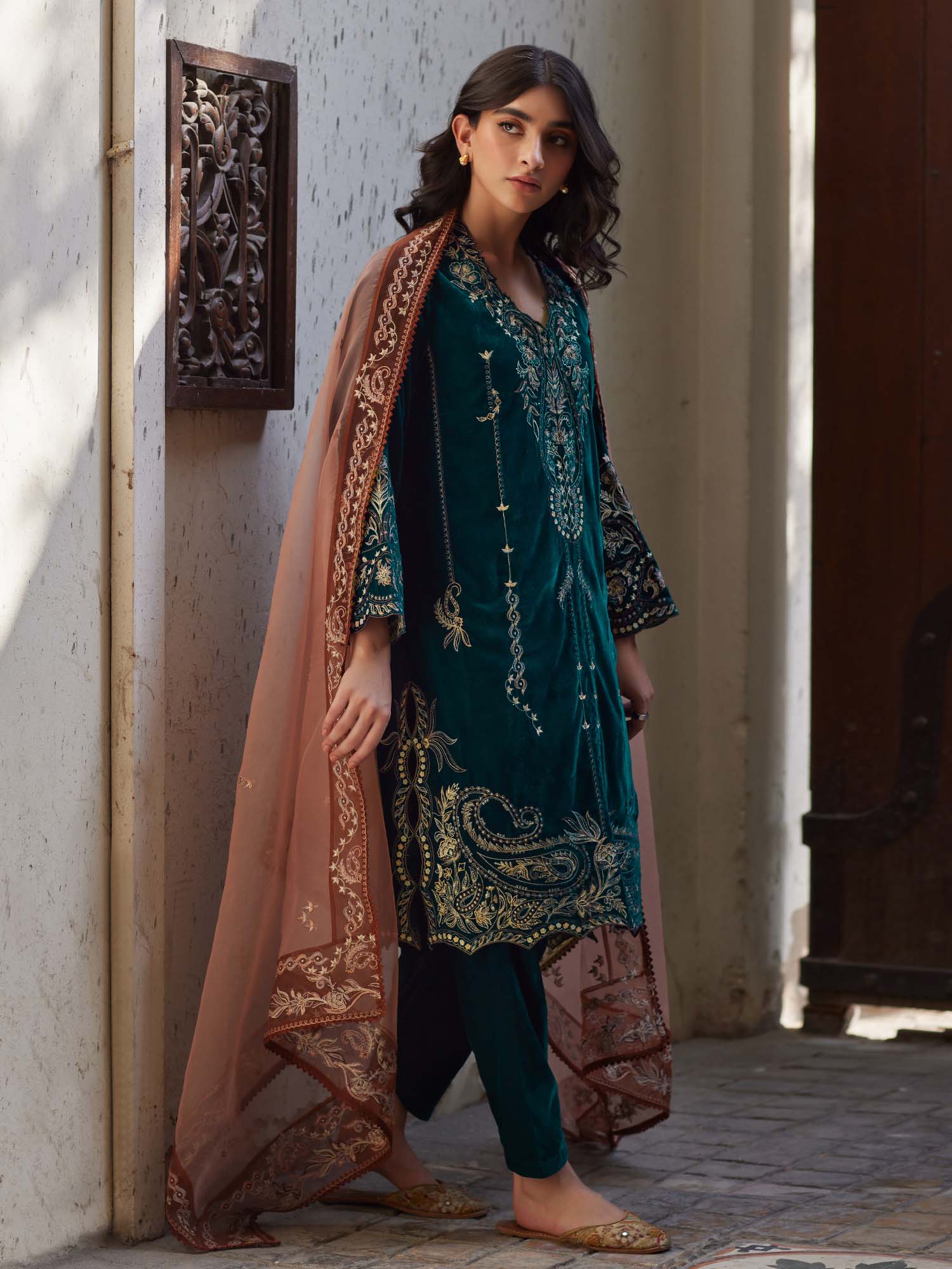 2-Piece Embroidered Set