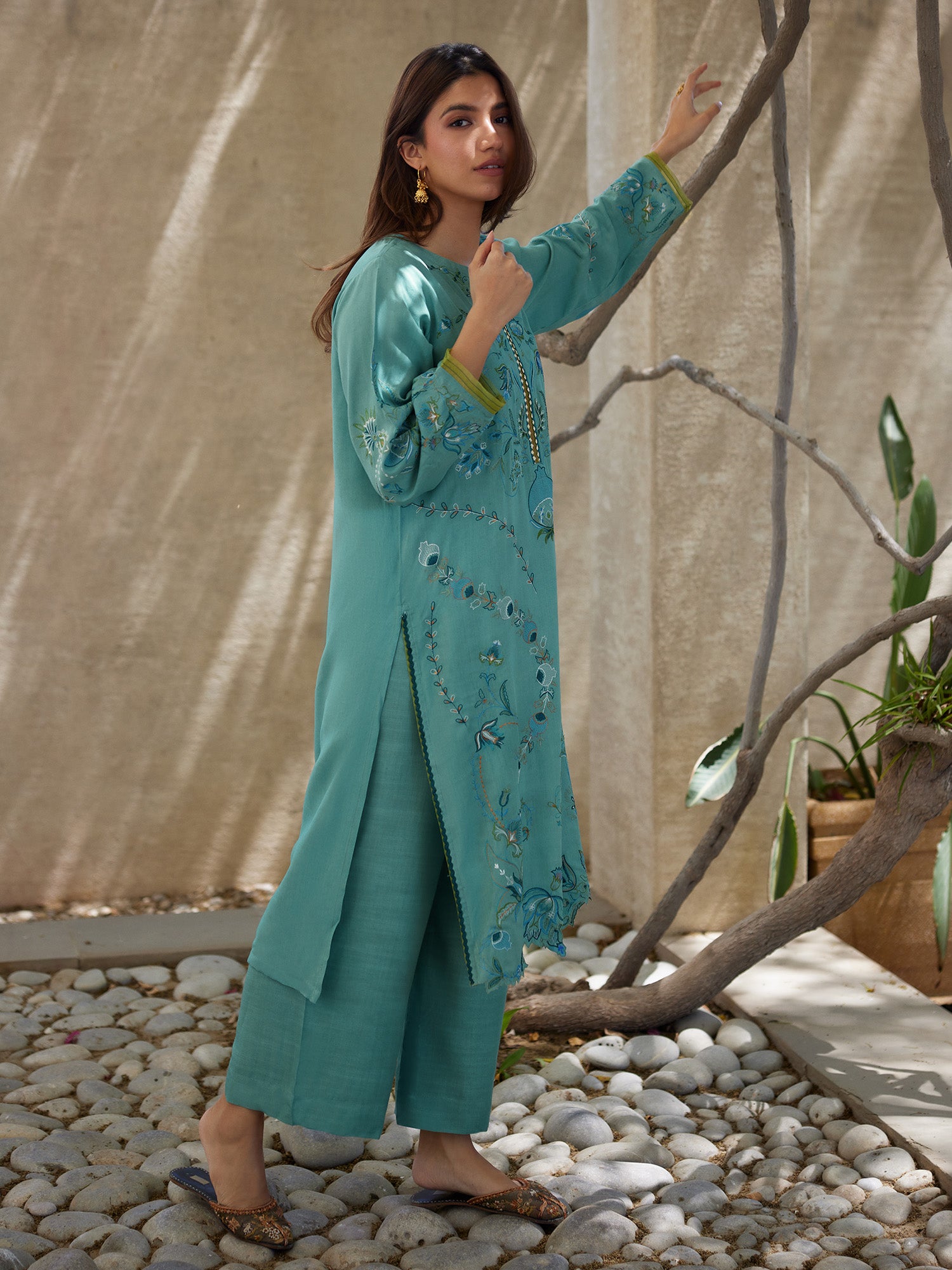 2-Piece Embroidered Set