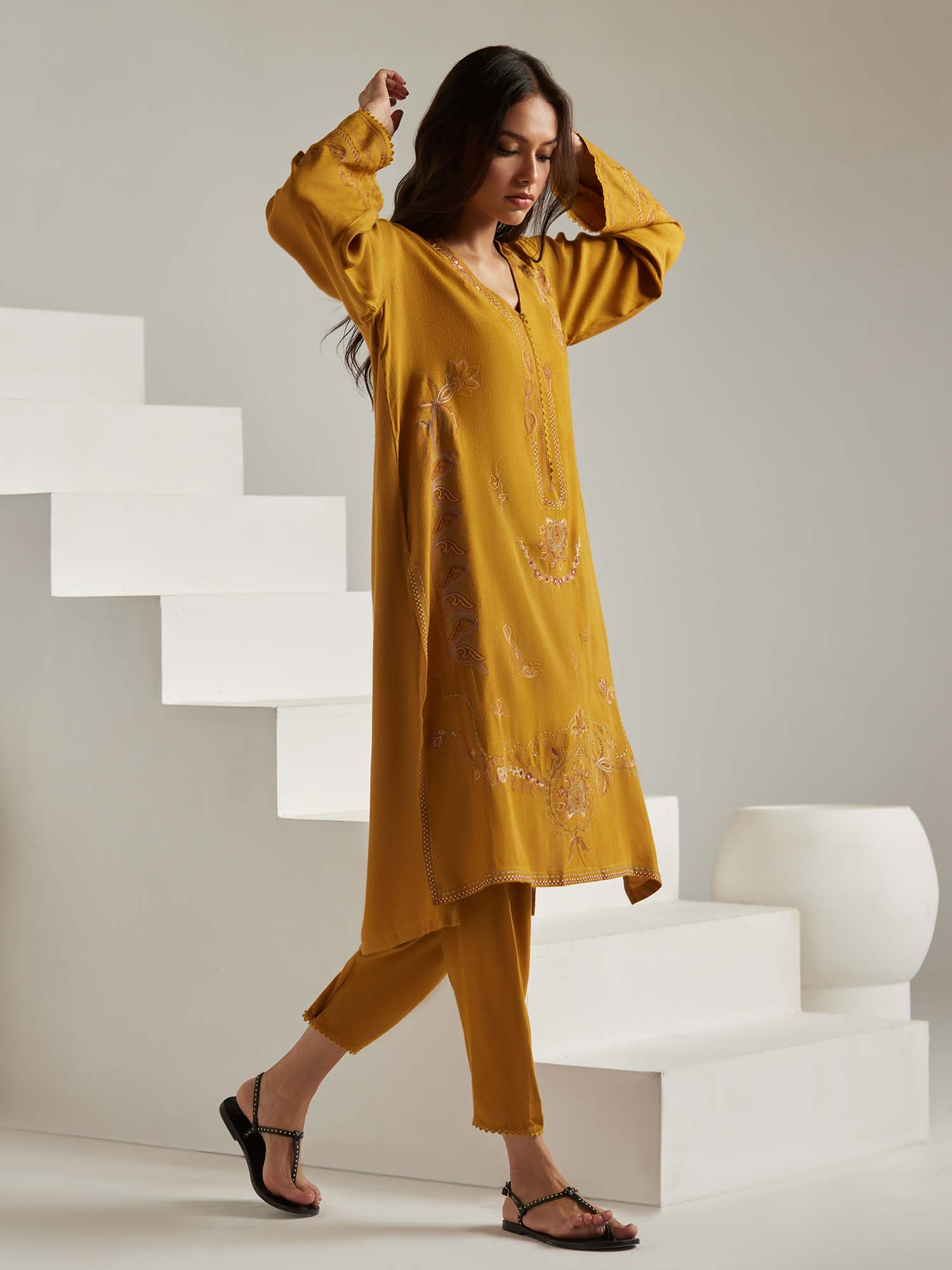 2-Piece Embroidered Set