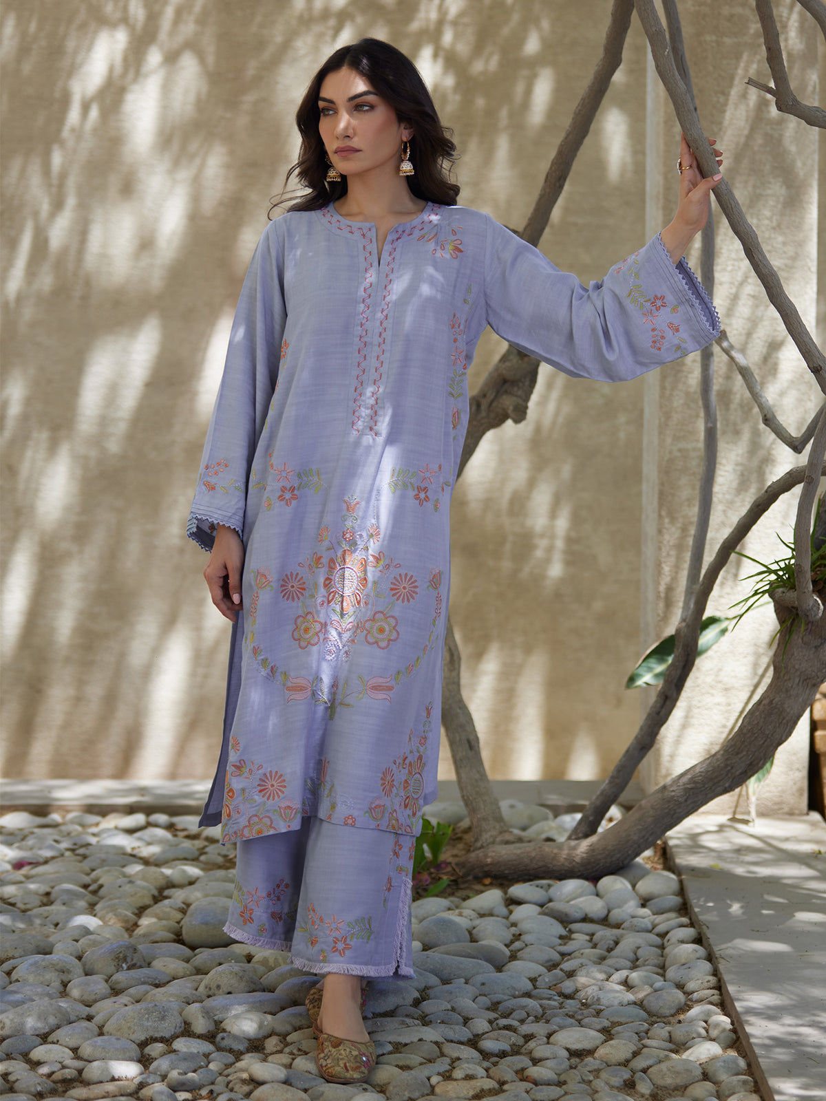 2-Piece Embroidered Set