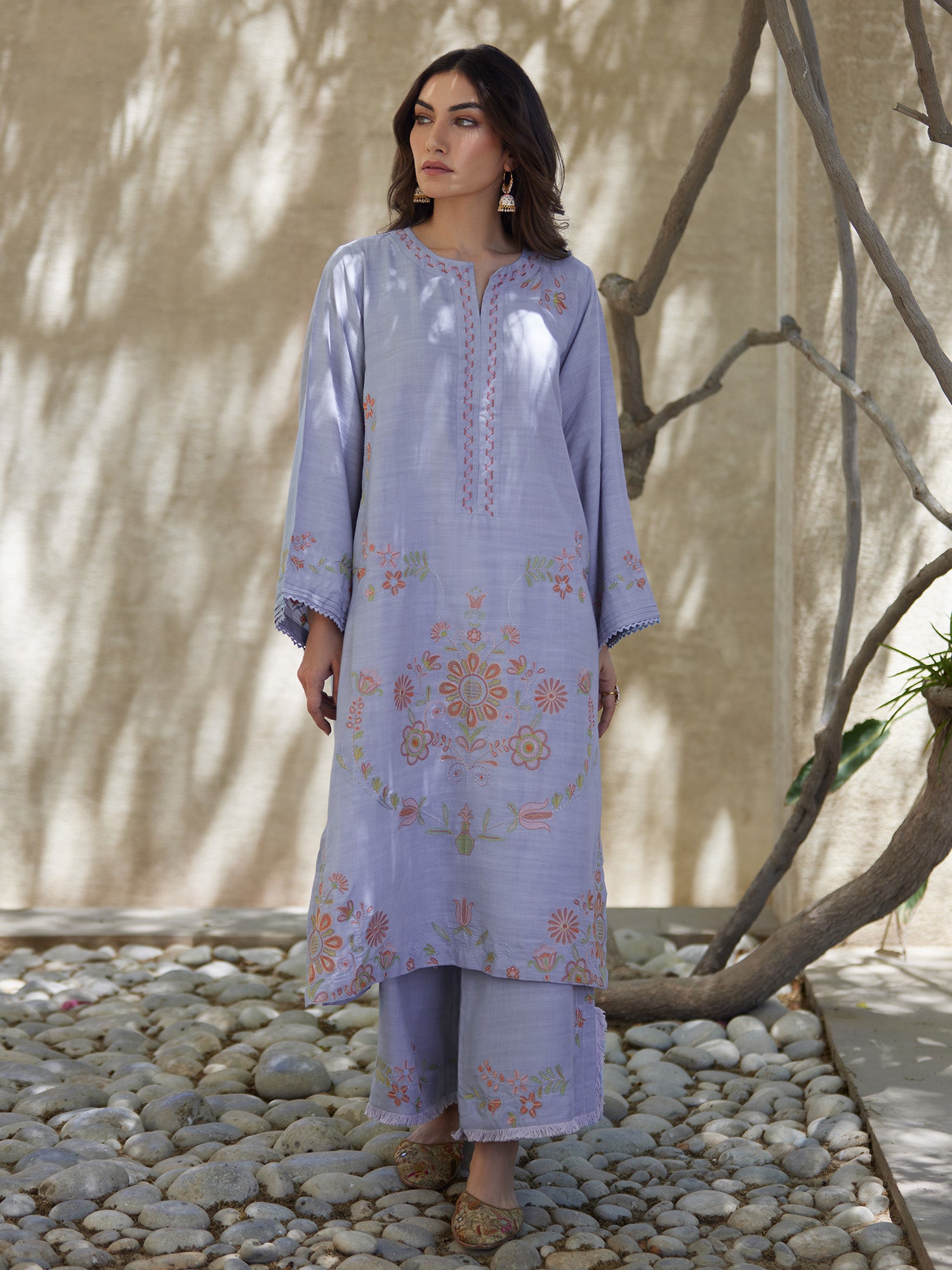 2-Piece Embroidered Set