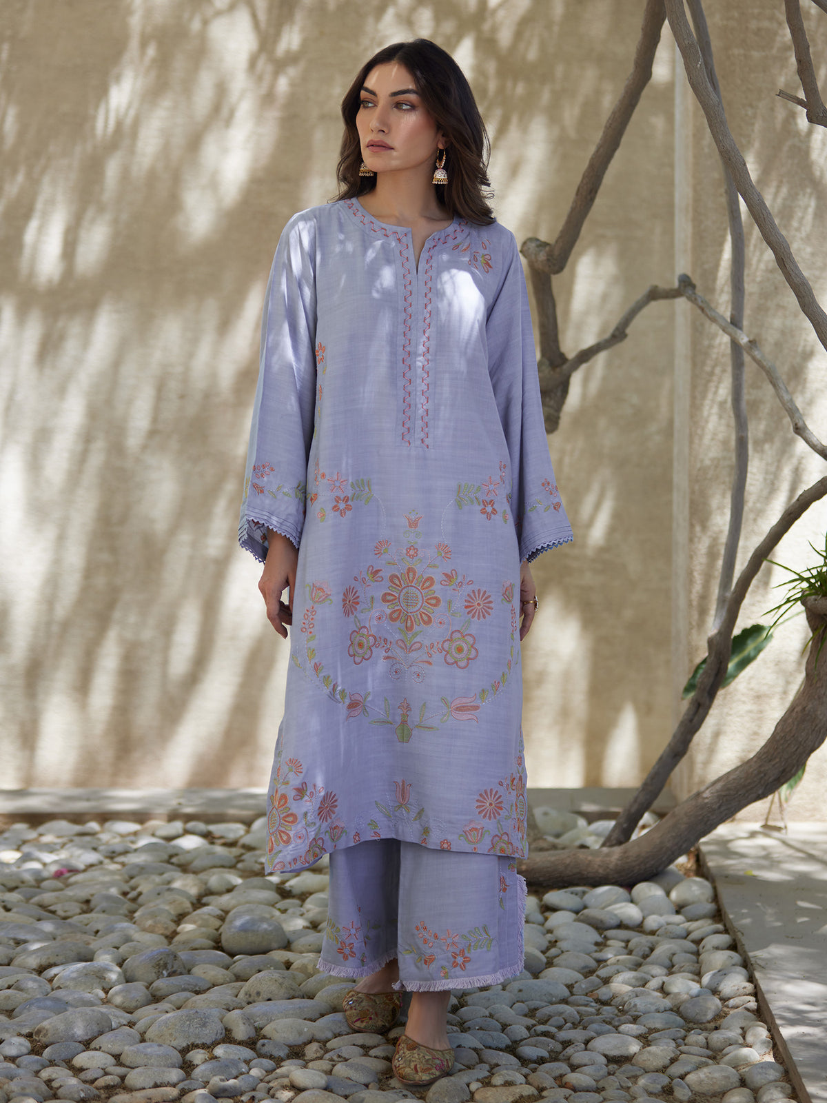 2-Piece Embroidered Set