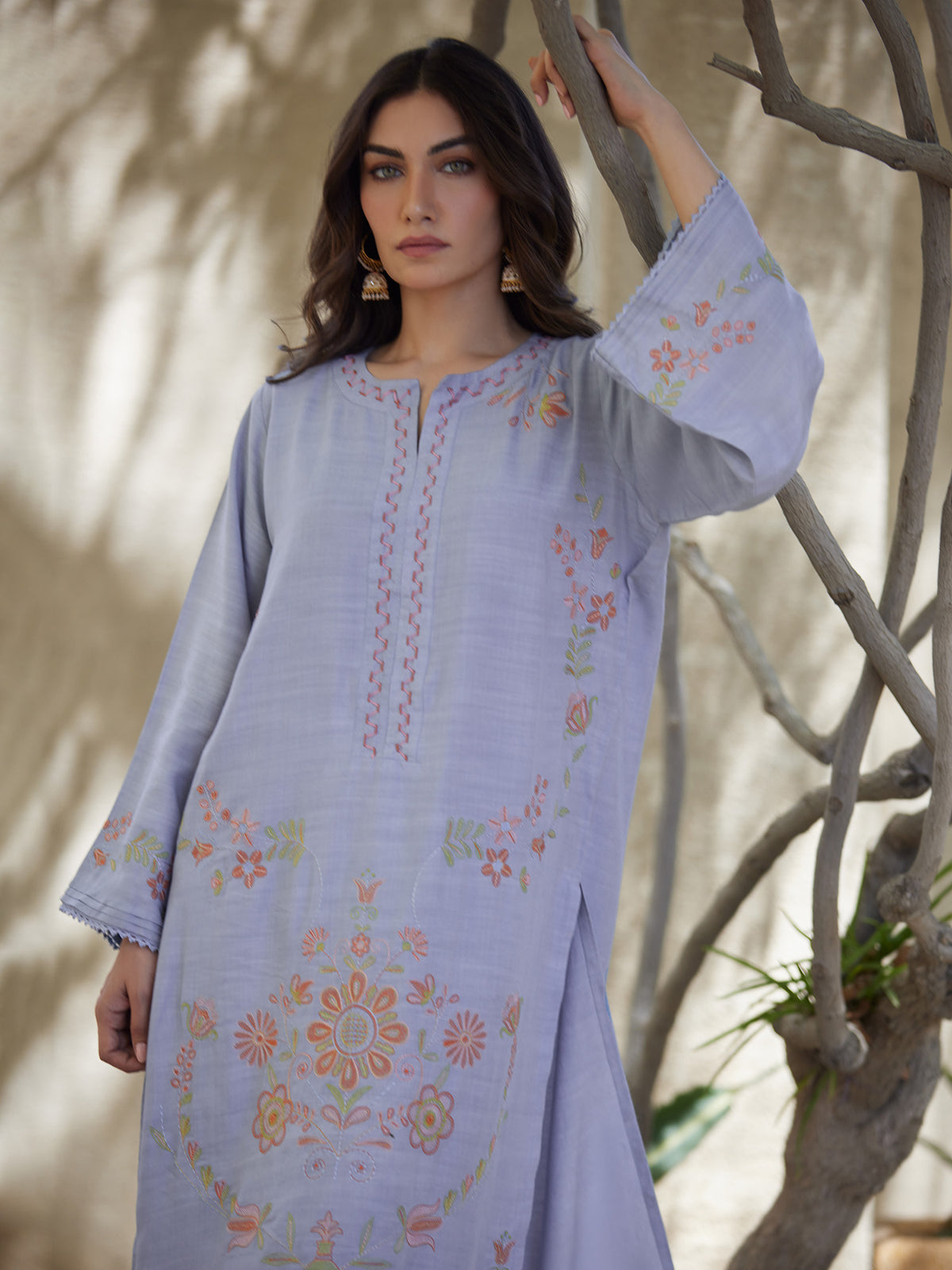 2-Piece Embroidered Set