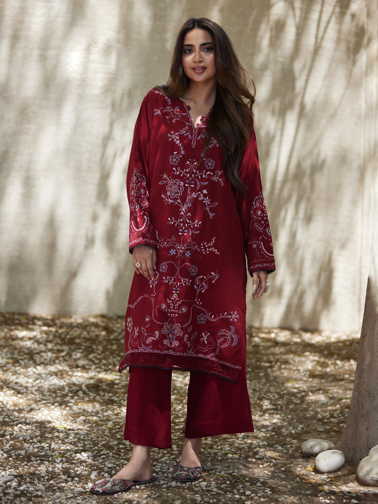 2-Piece Embroidered Set