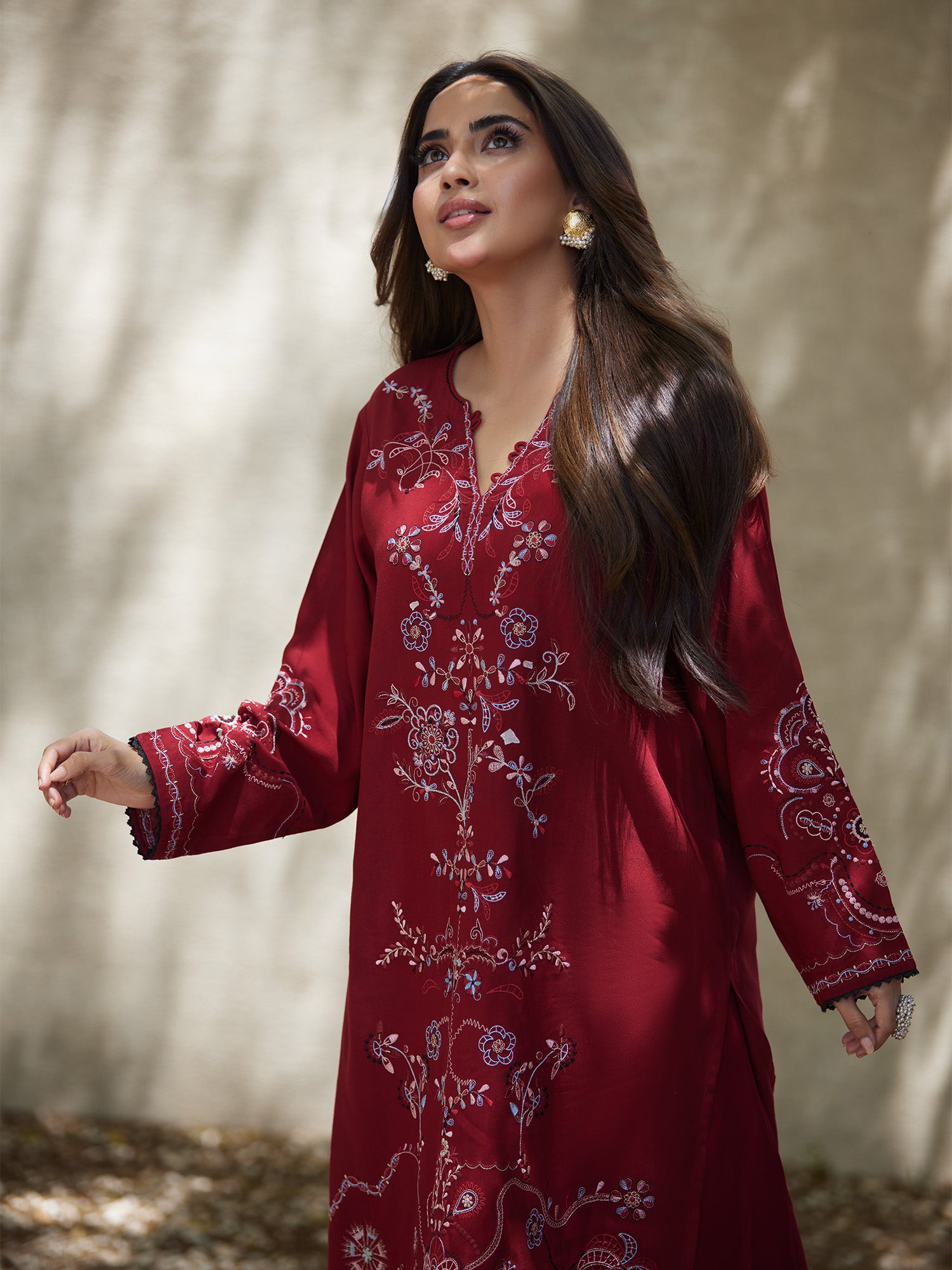 2-Piece Embroidered Set