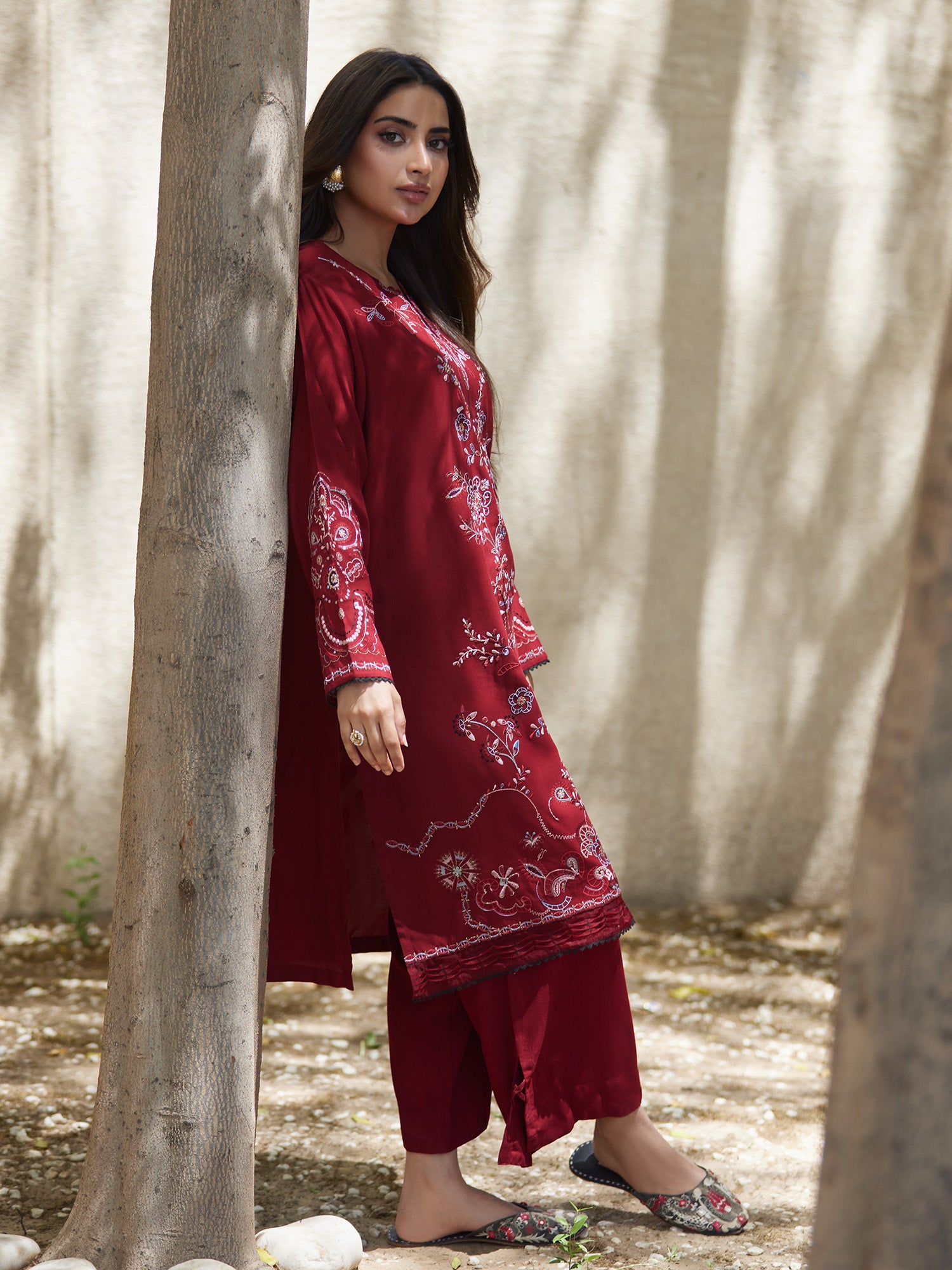 2-Piece Embroidered Set