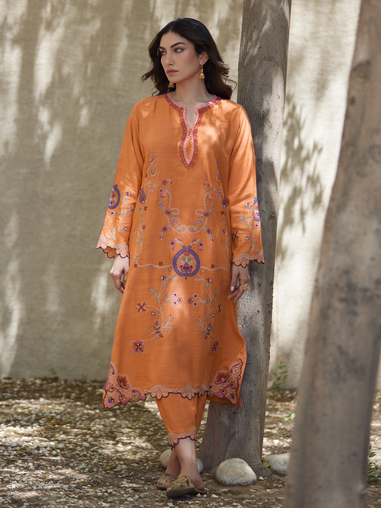 2-Piece Embroidered Set