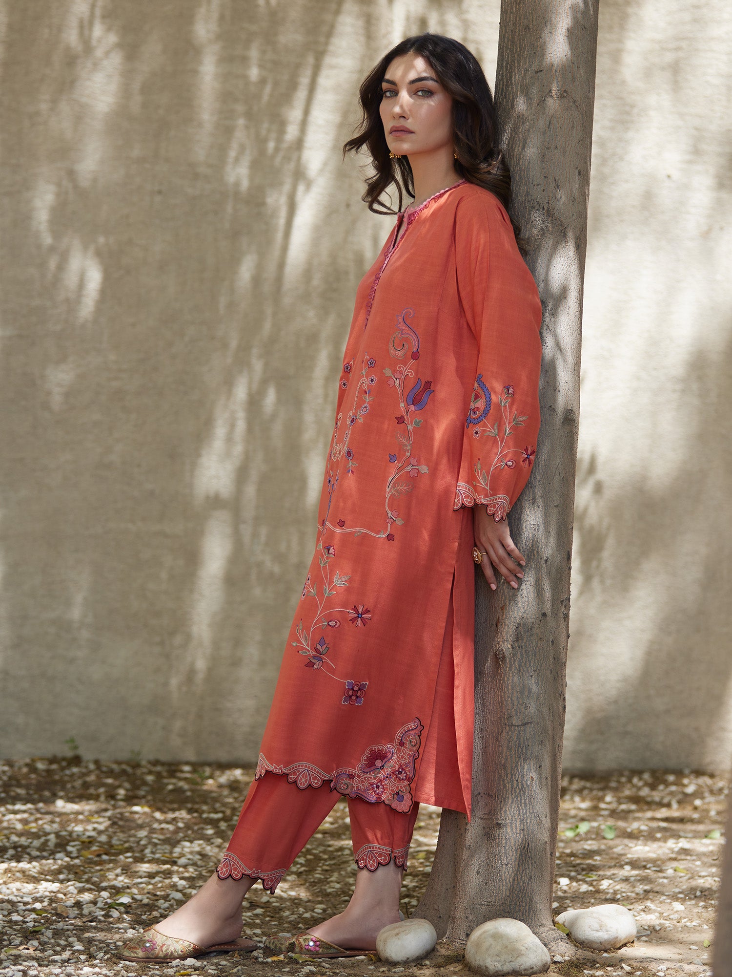 2-Piece Embroidered Set