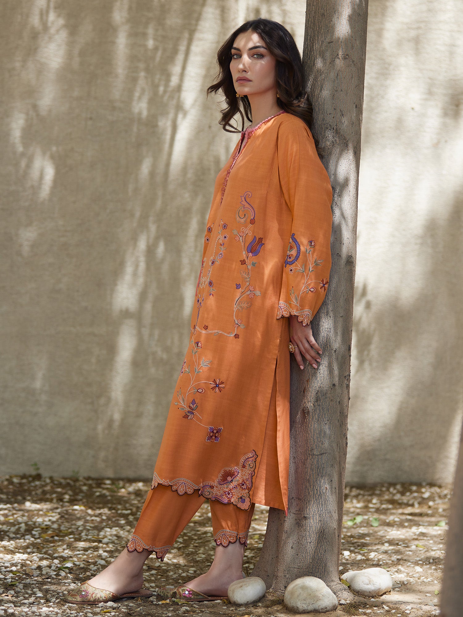 2-Piece Embroidered Set
