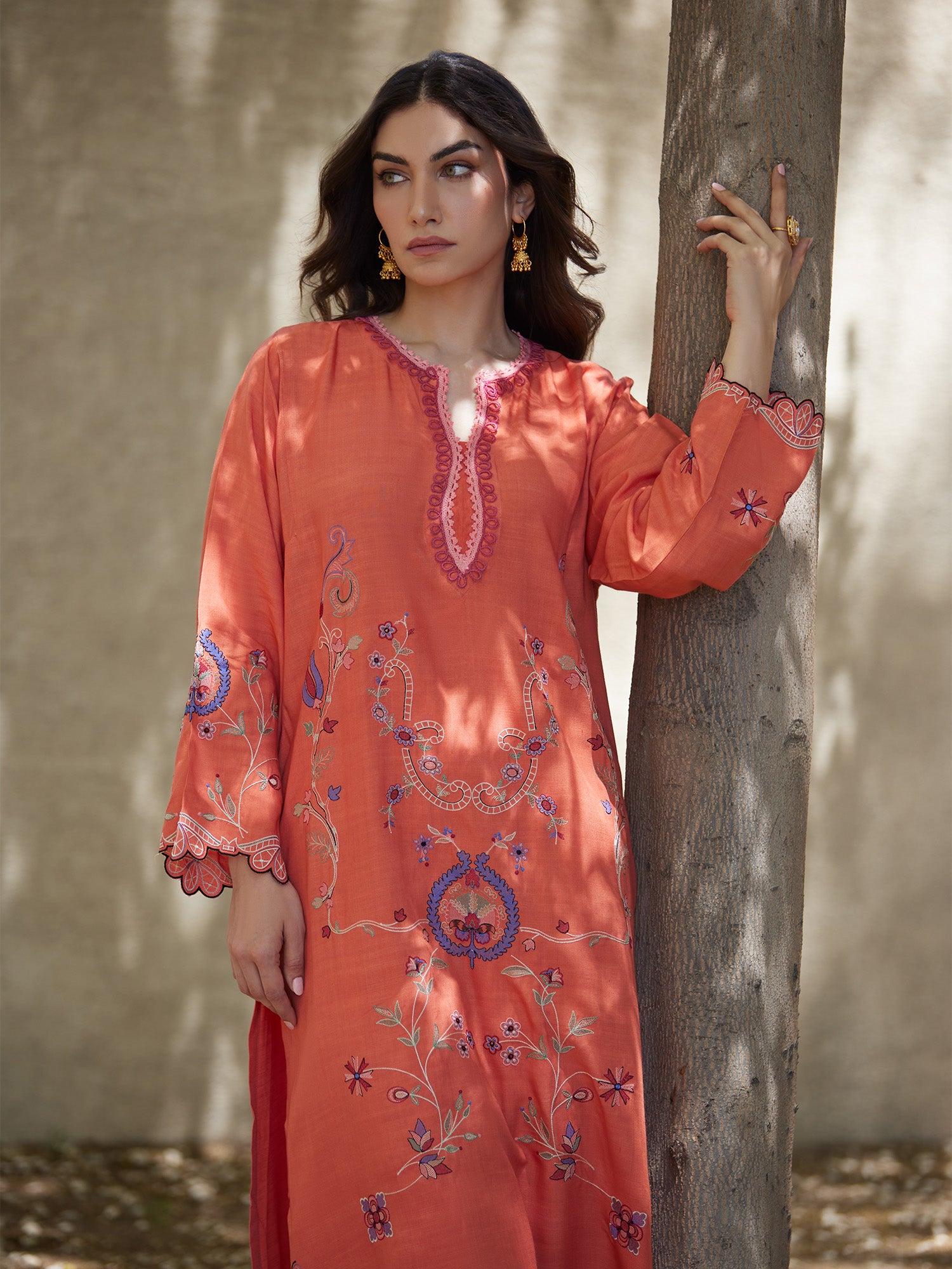 2-Piece Embroidered Set