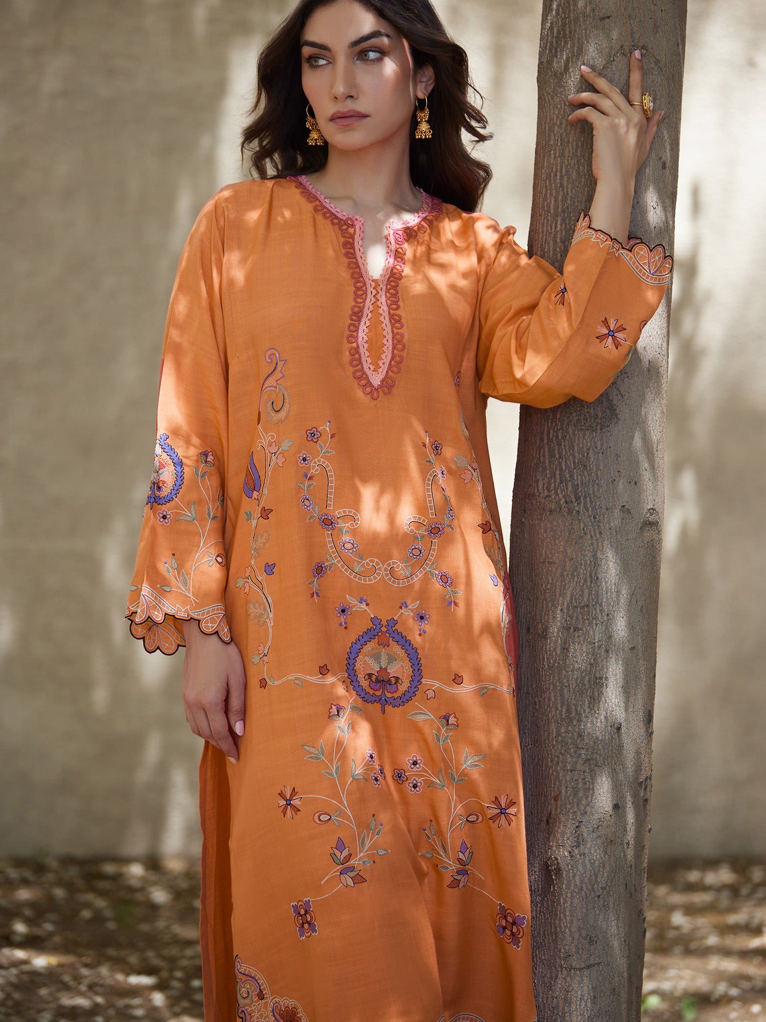 2-Piece Embroidered Set