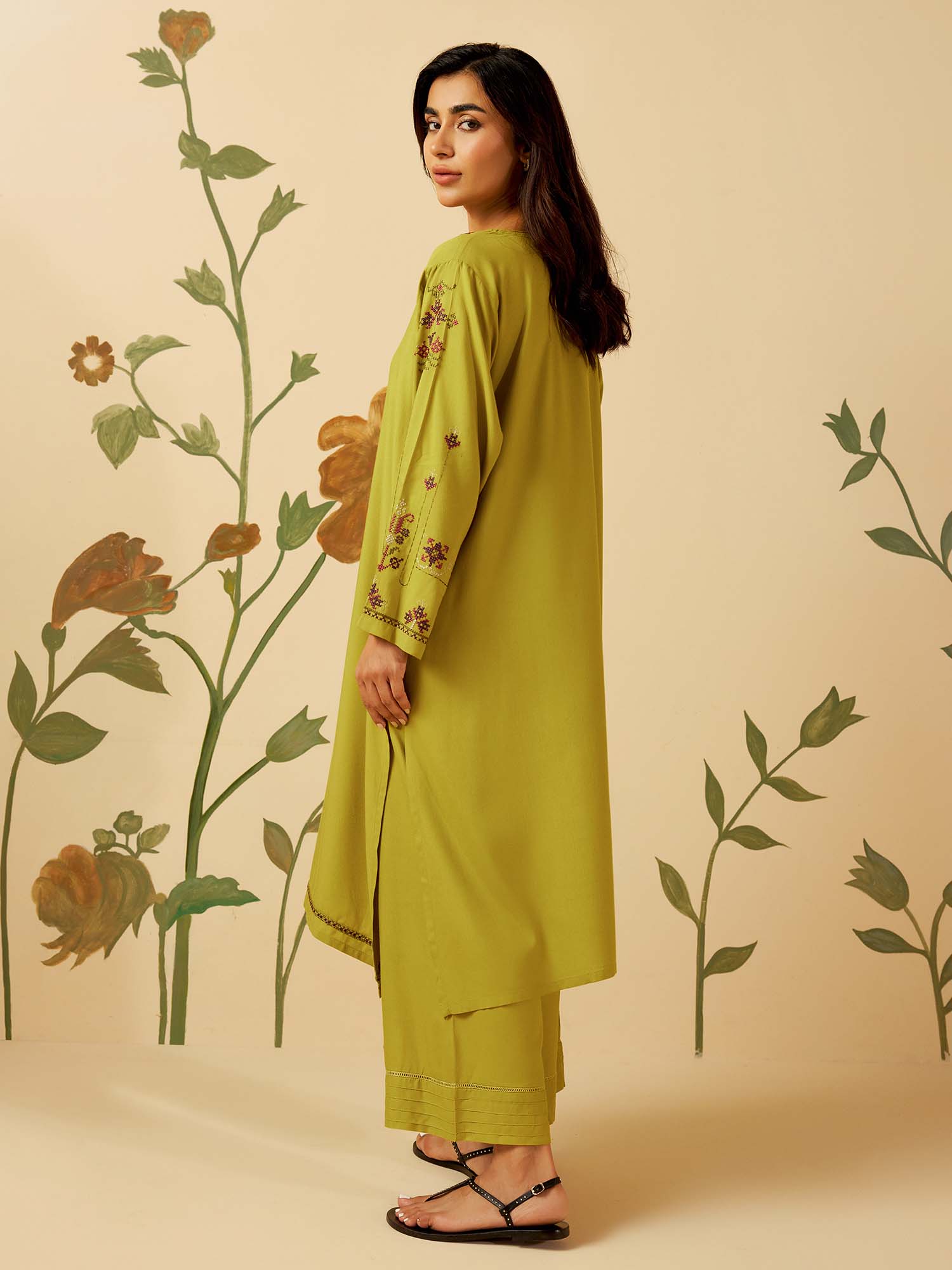 2-Piece Embroidered Set