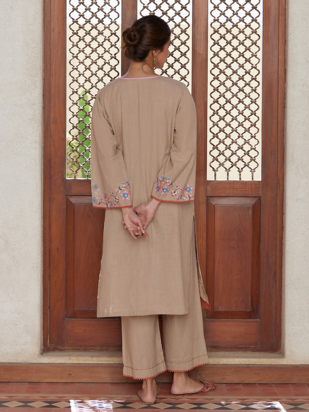 2-Piece Embroidered Set