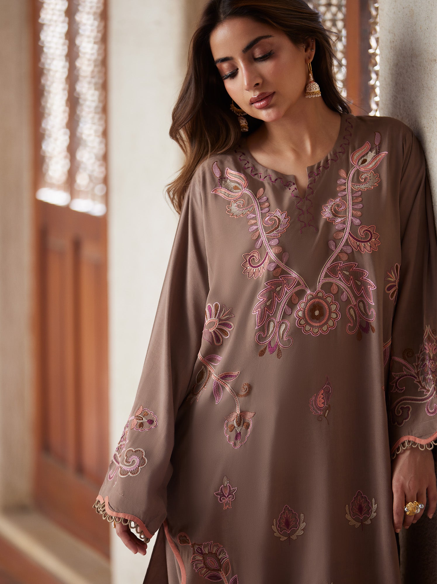 2-Piece Embroidered Set