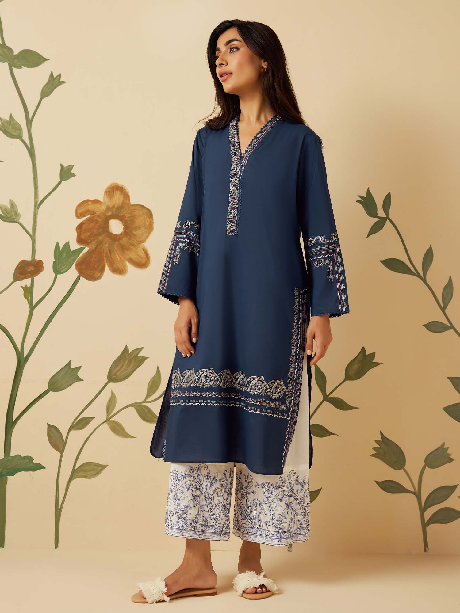 2-Piece Embroidered Set