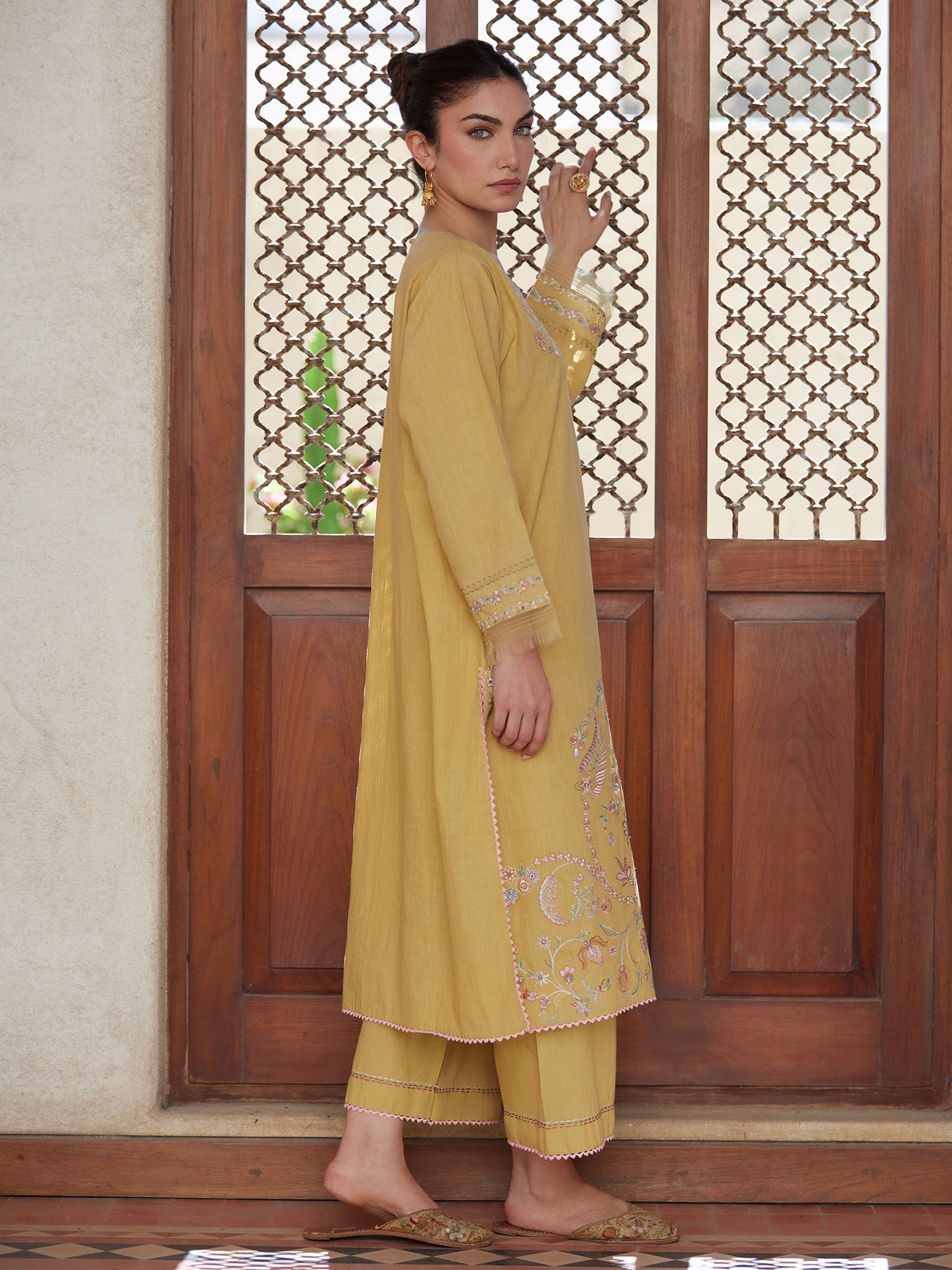 2-Piece Embroidered Set