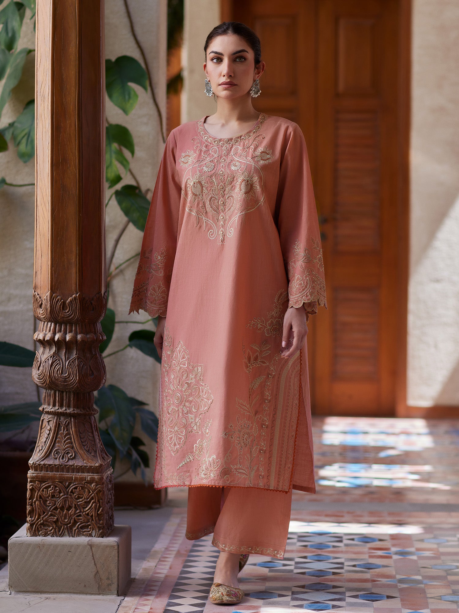 2-Piece Embroidered Set