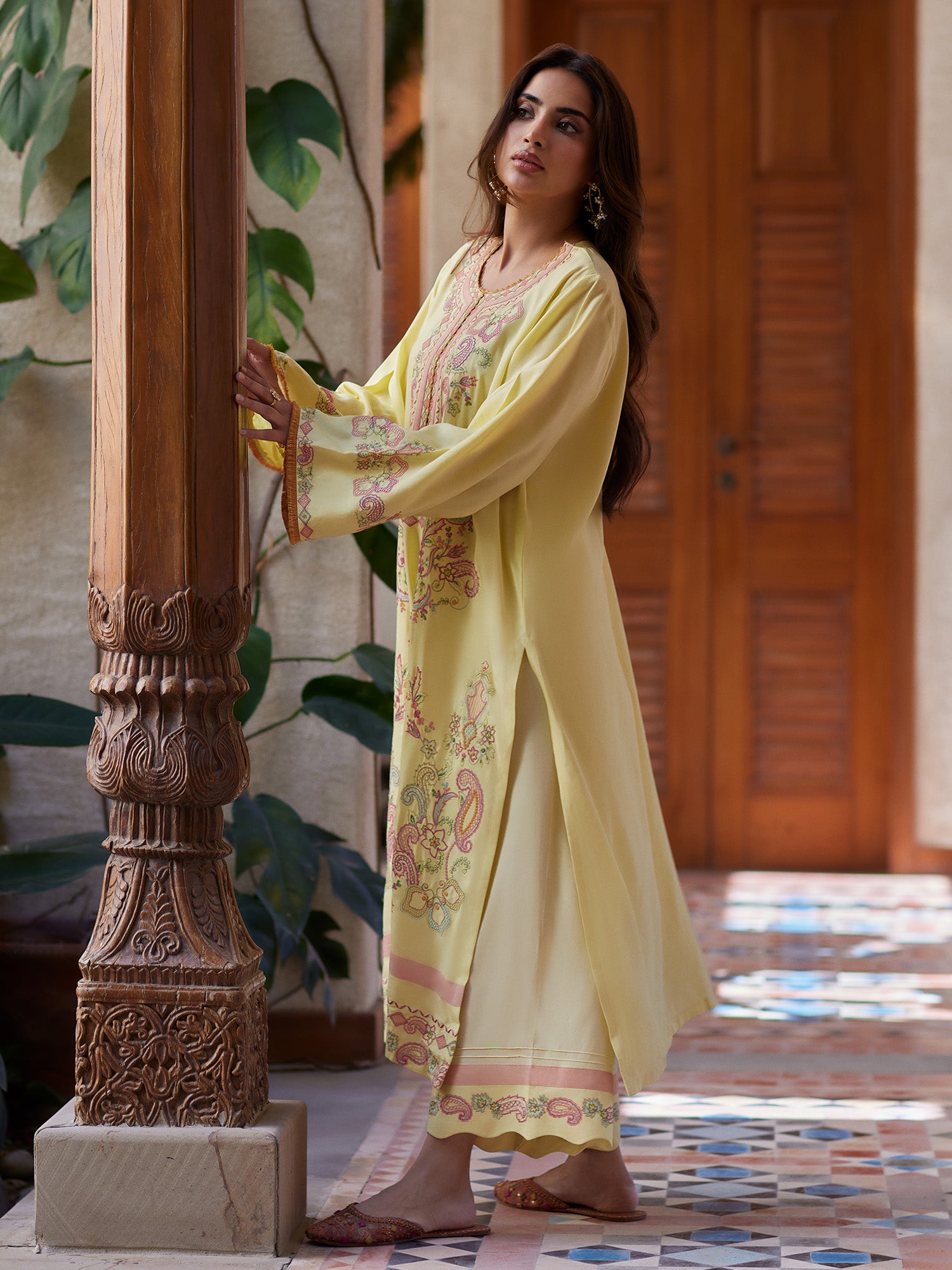 2-Piece Embroidered Set