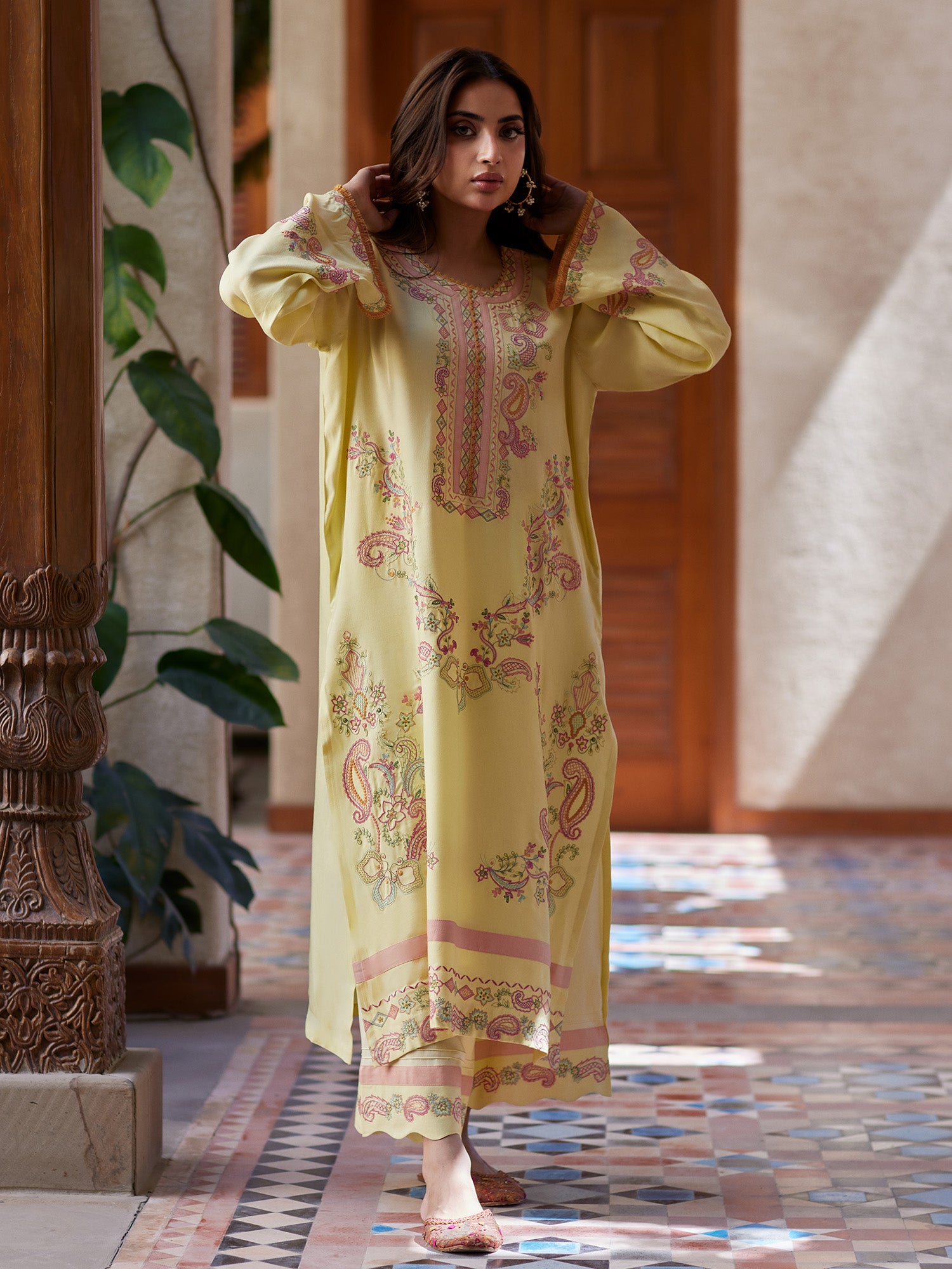 2-Piece Embroidered Set