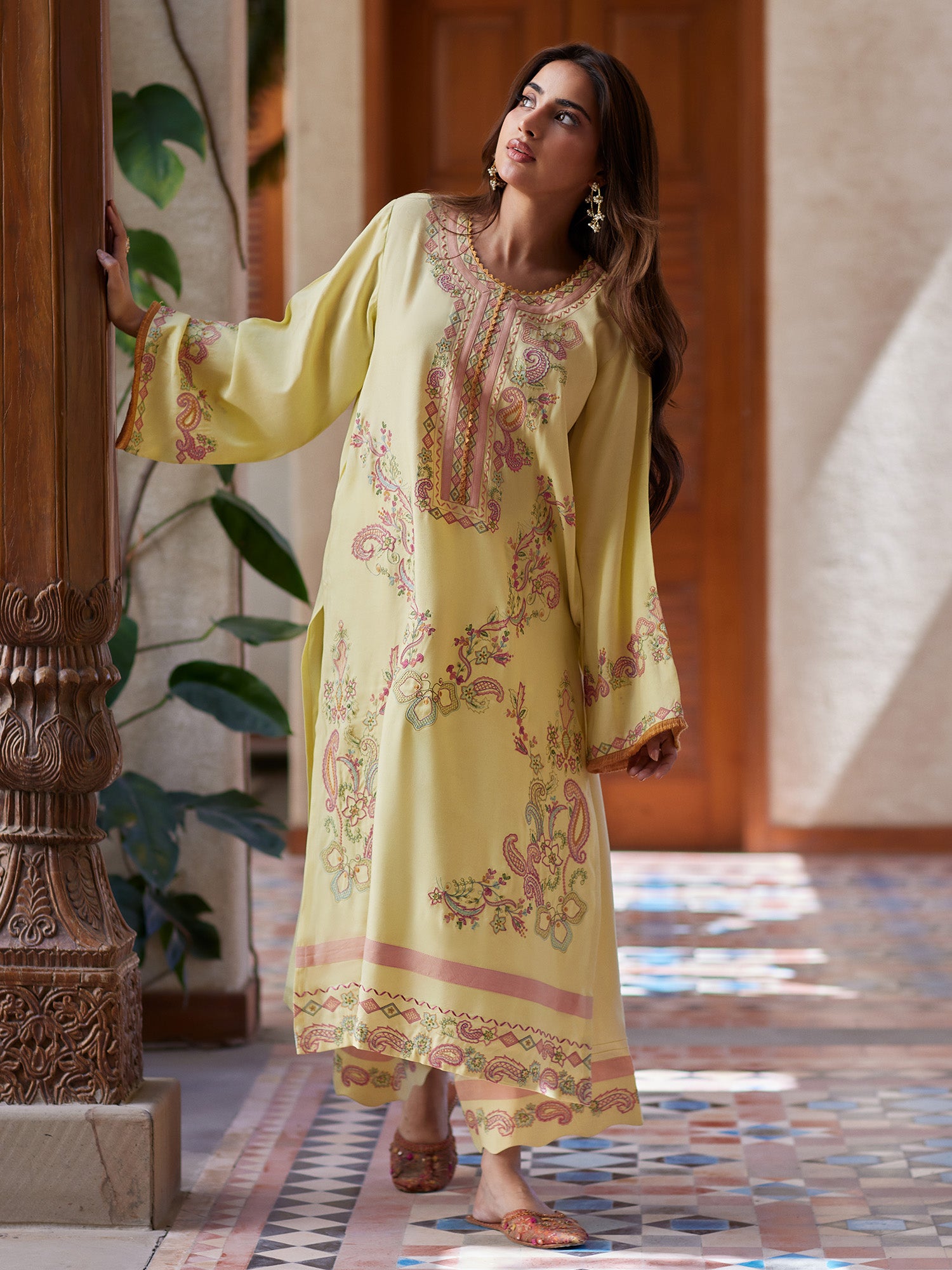2-Piece Embroidered Set