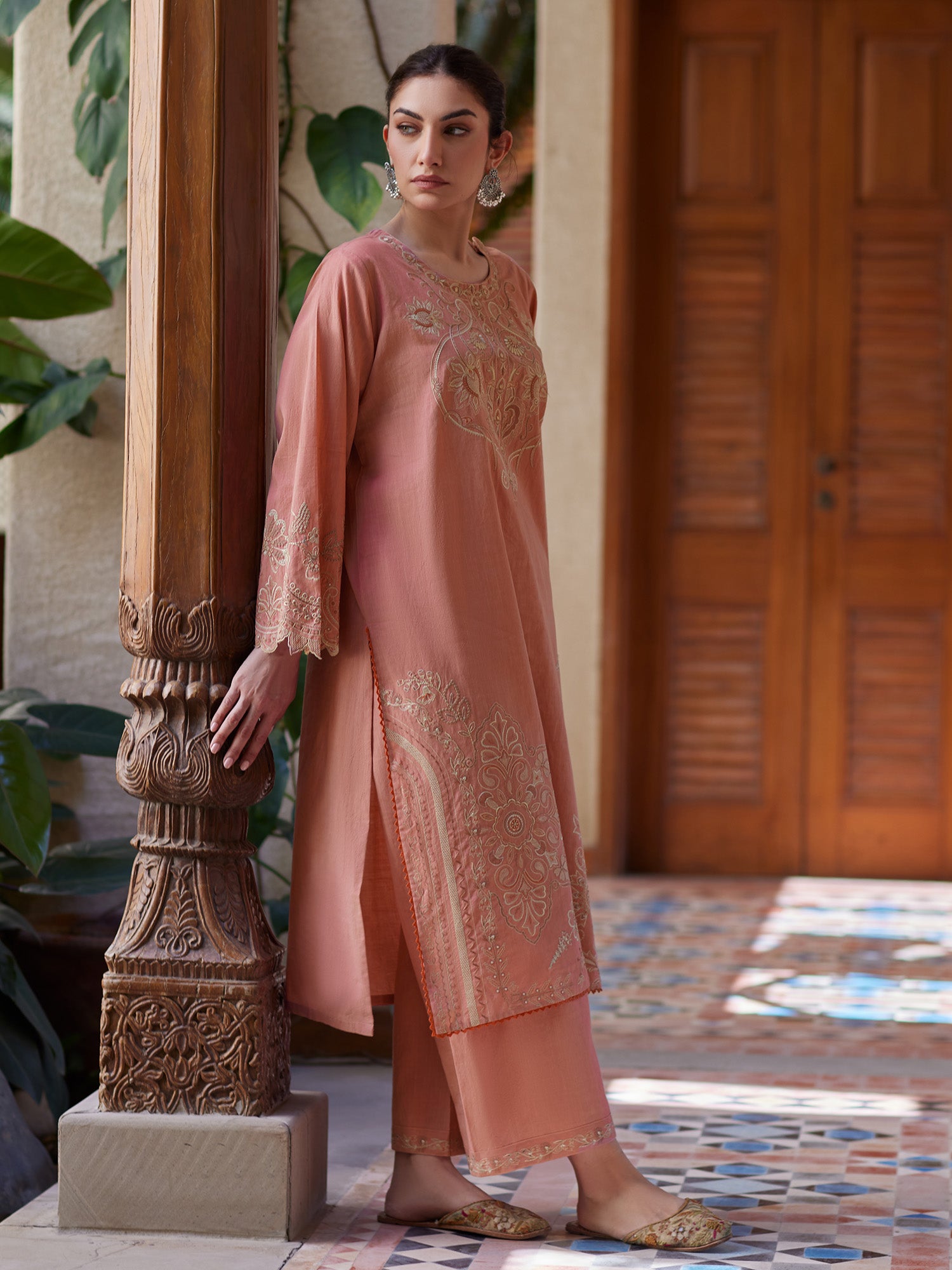 2-Piece Embroidered Set