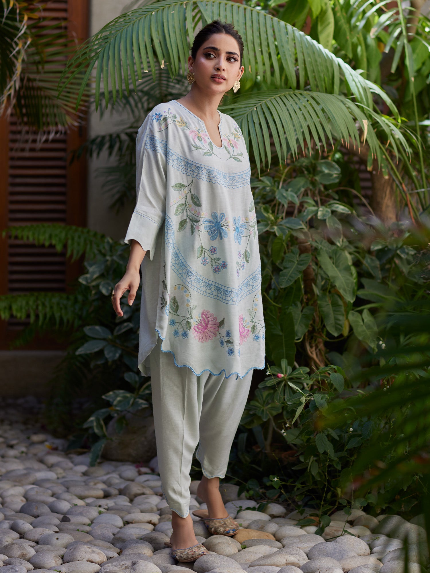 2-Piece Embroidered Set