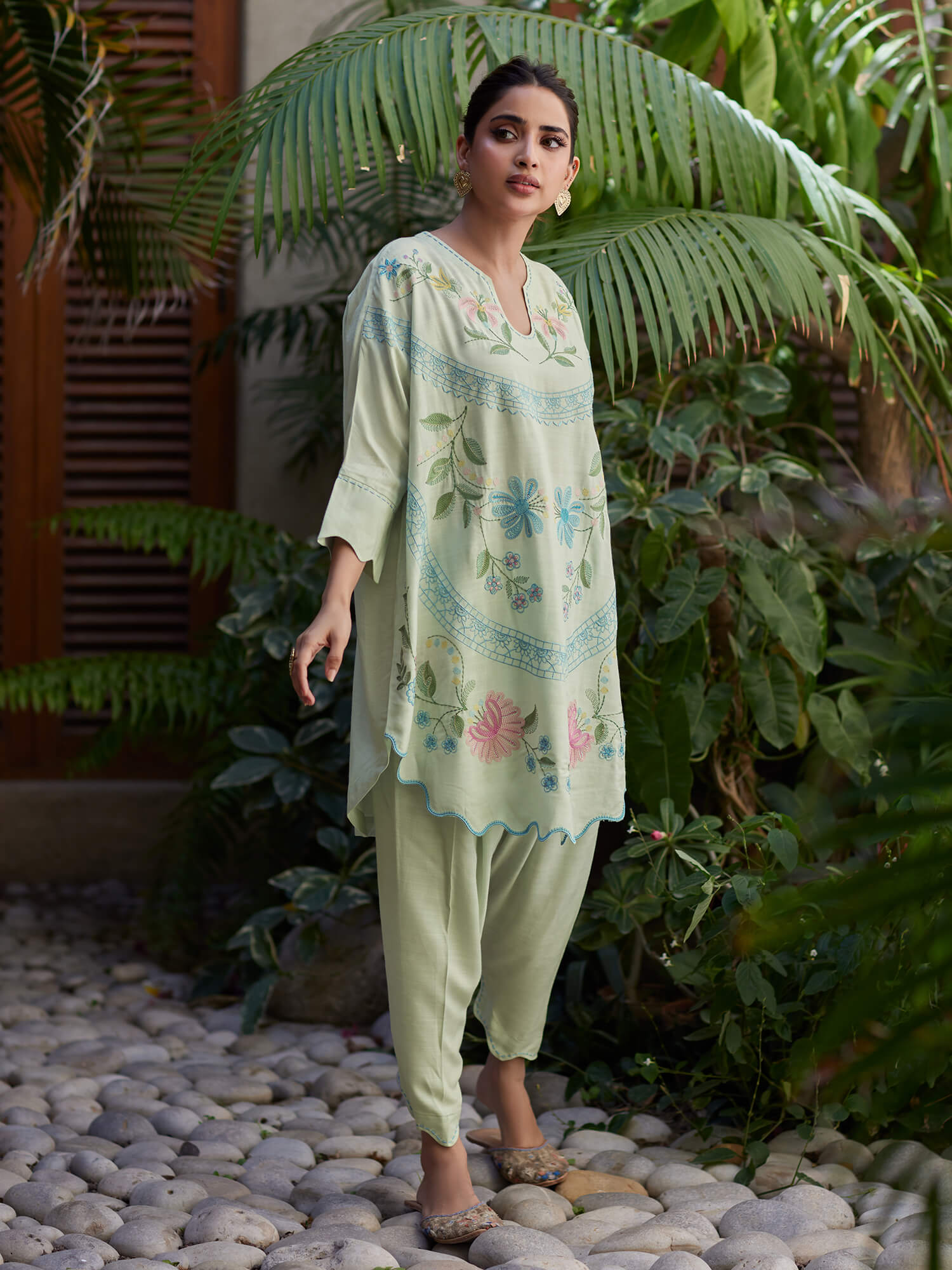2-Piece Embroidered Set