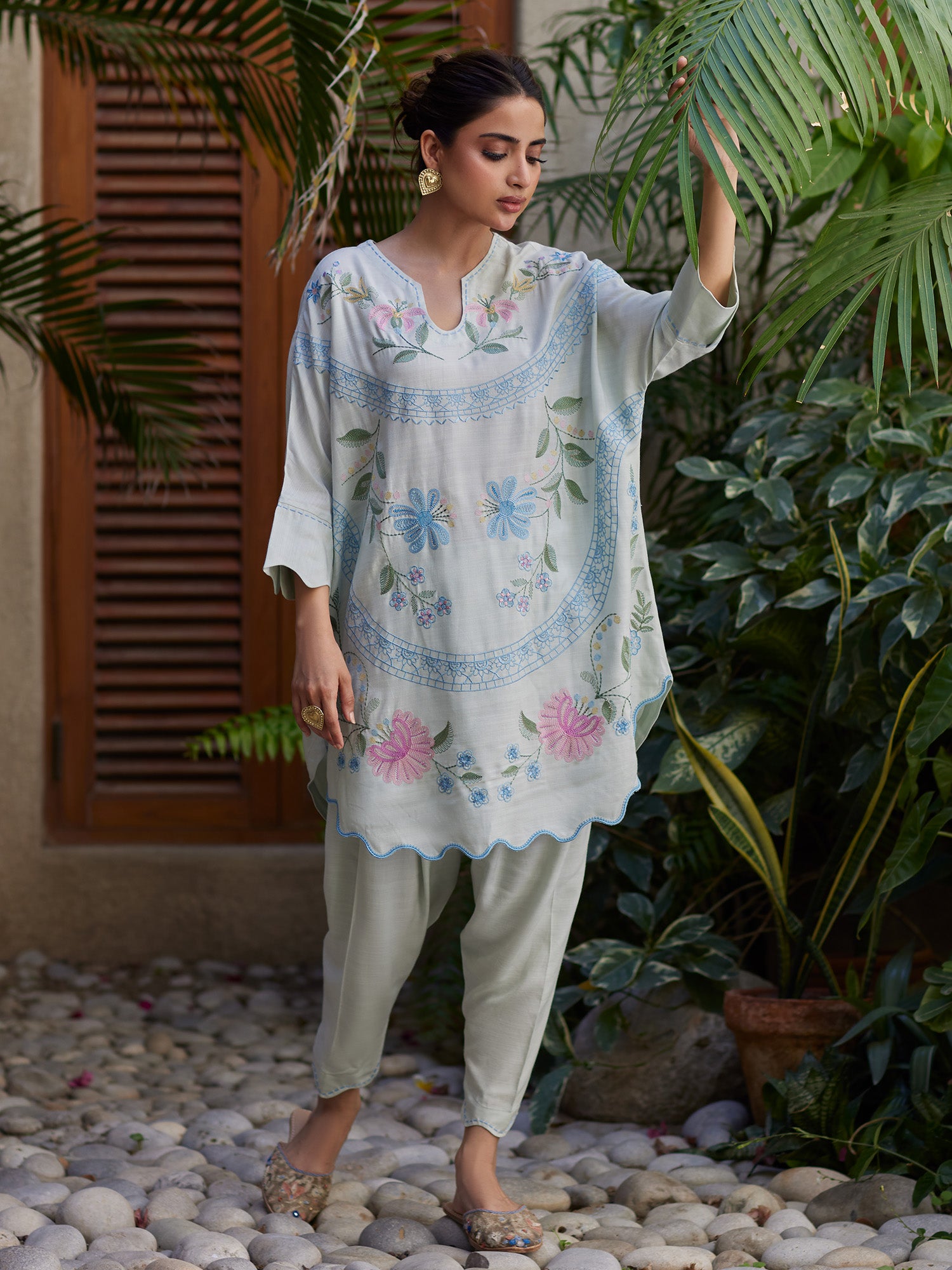 2-Piece Embroidered Set