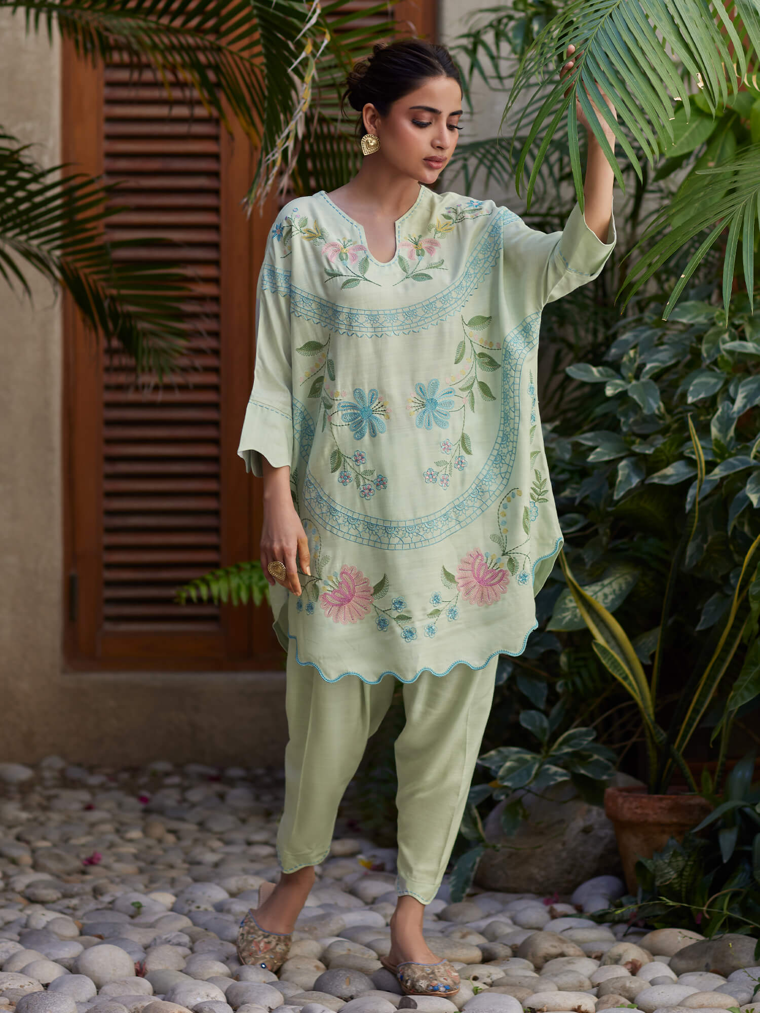 2-Piece Embroidered Set