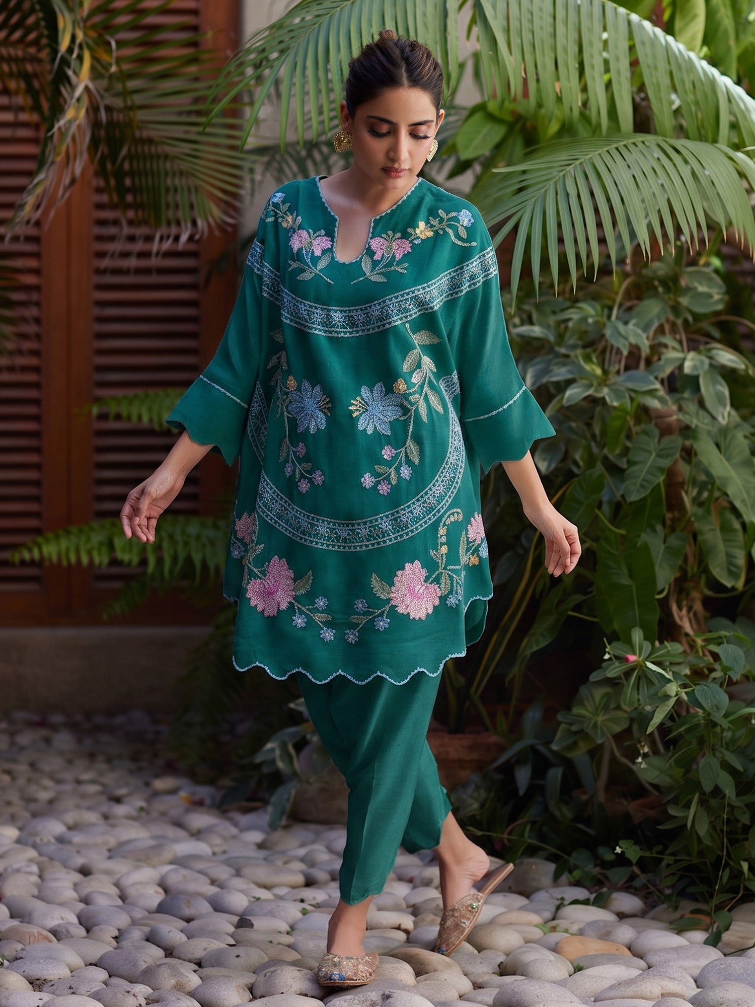 2-Piece Embroidered Set