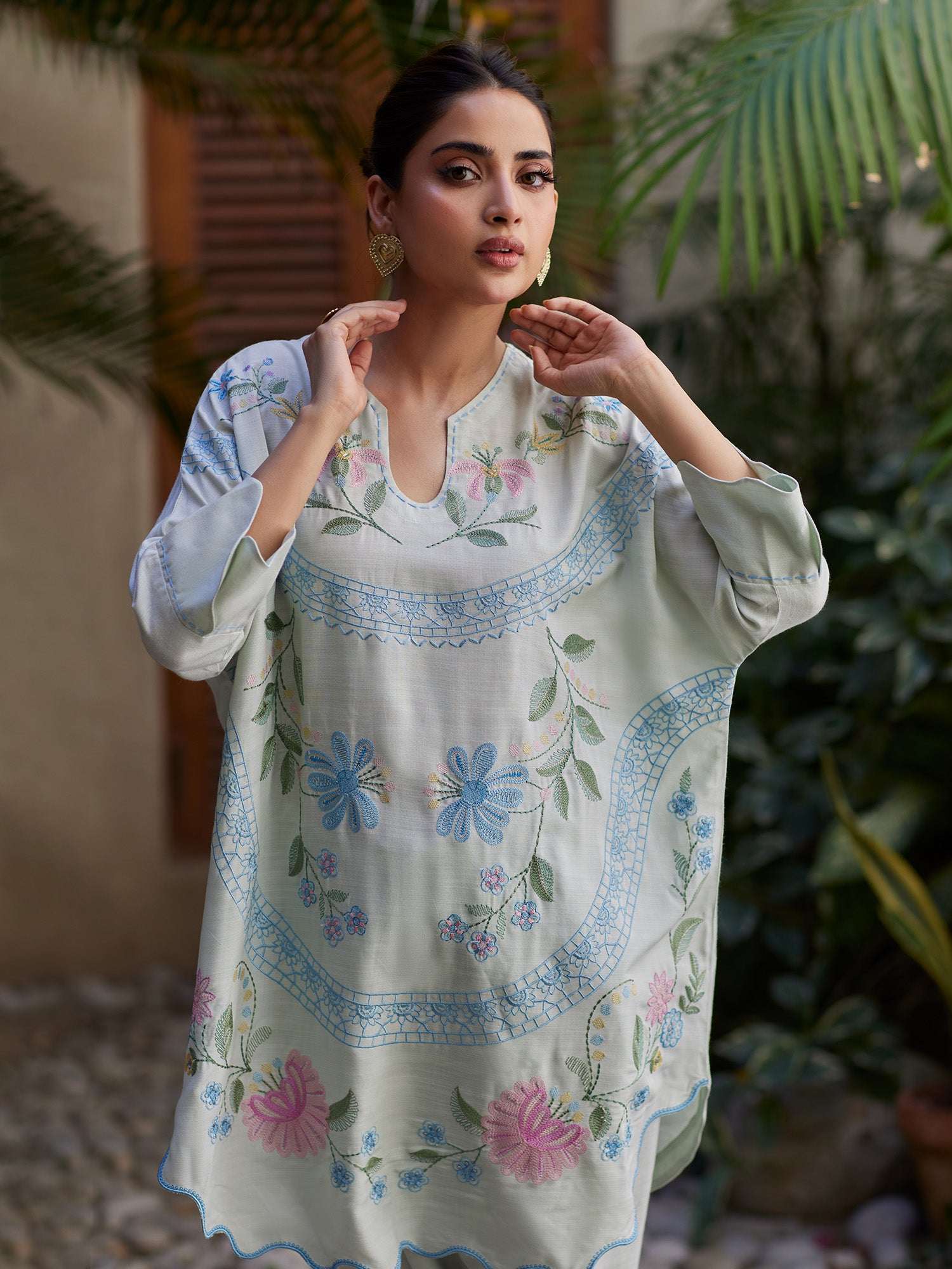 2-Piece Embroidered Set