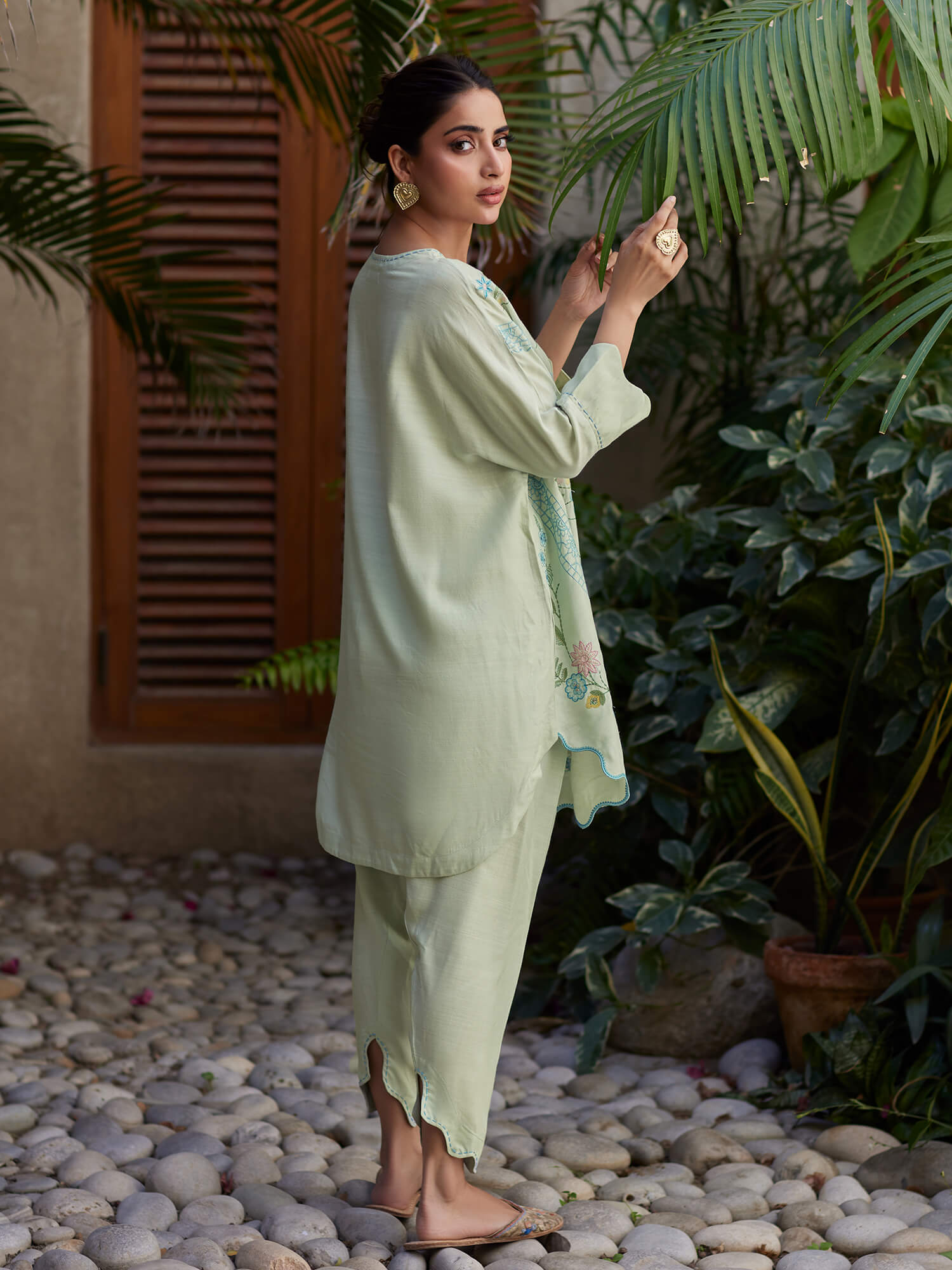 2-Piece Embroidered Set