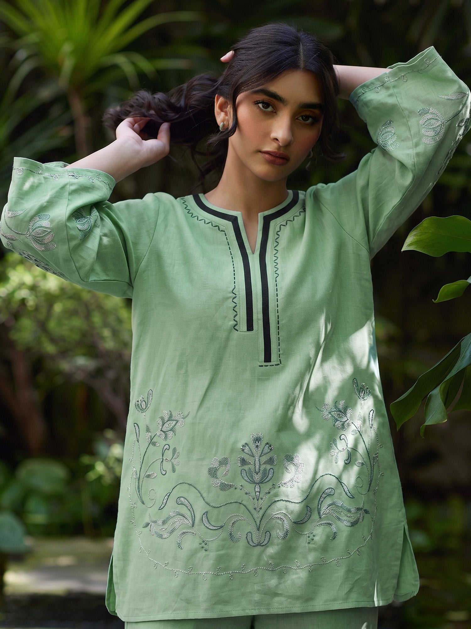 2-Piece Embroidered Set