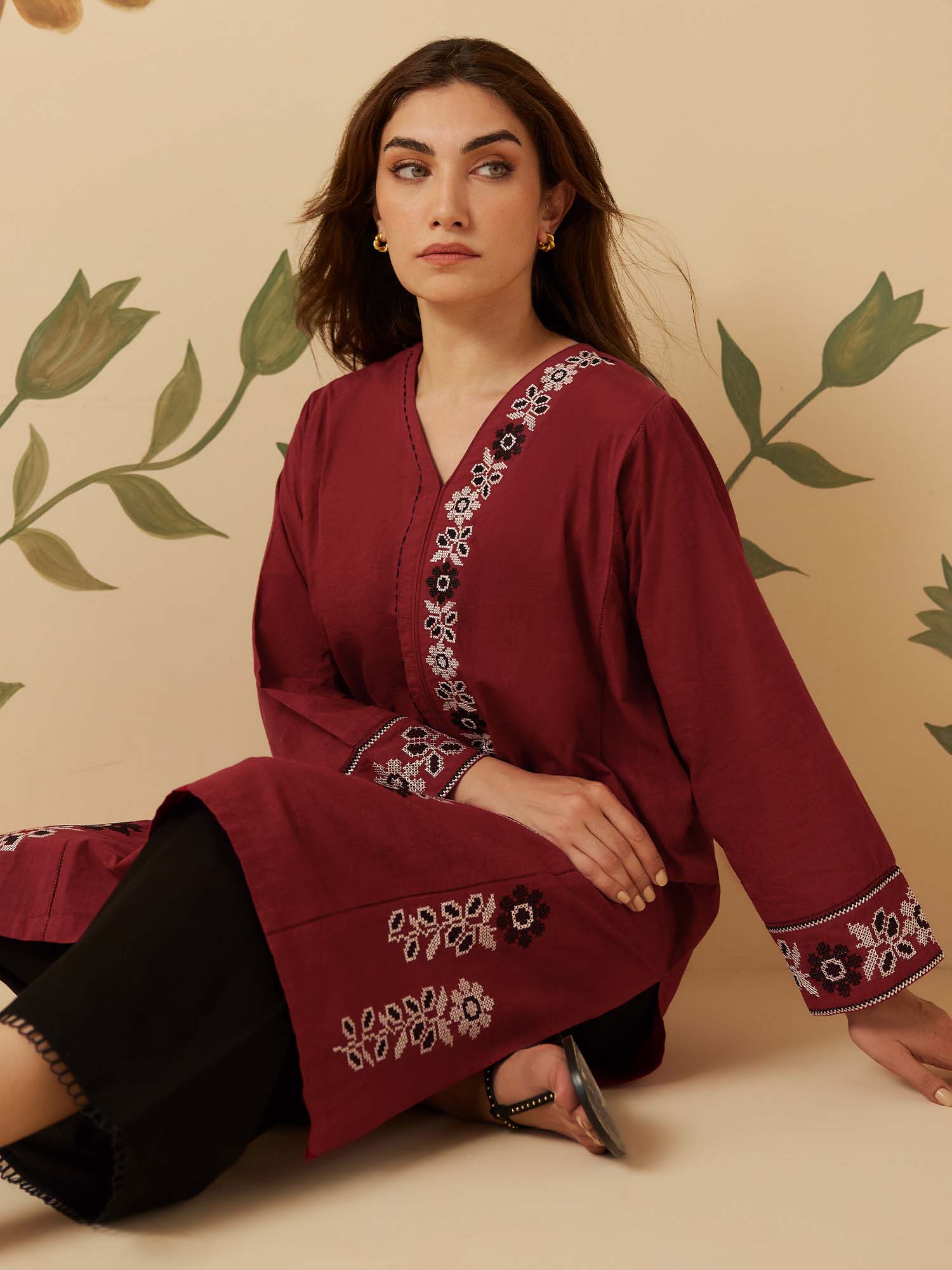 Embroidered Kurta