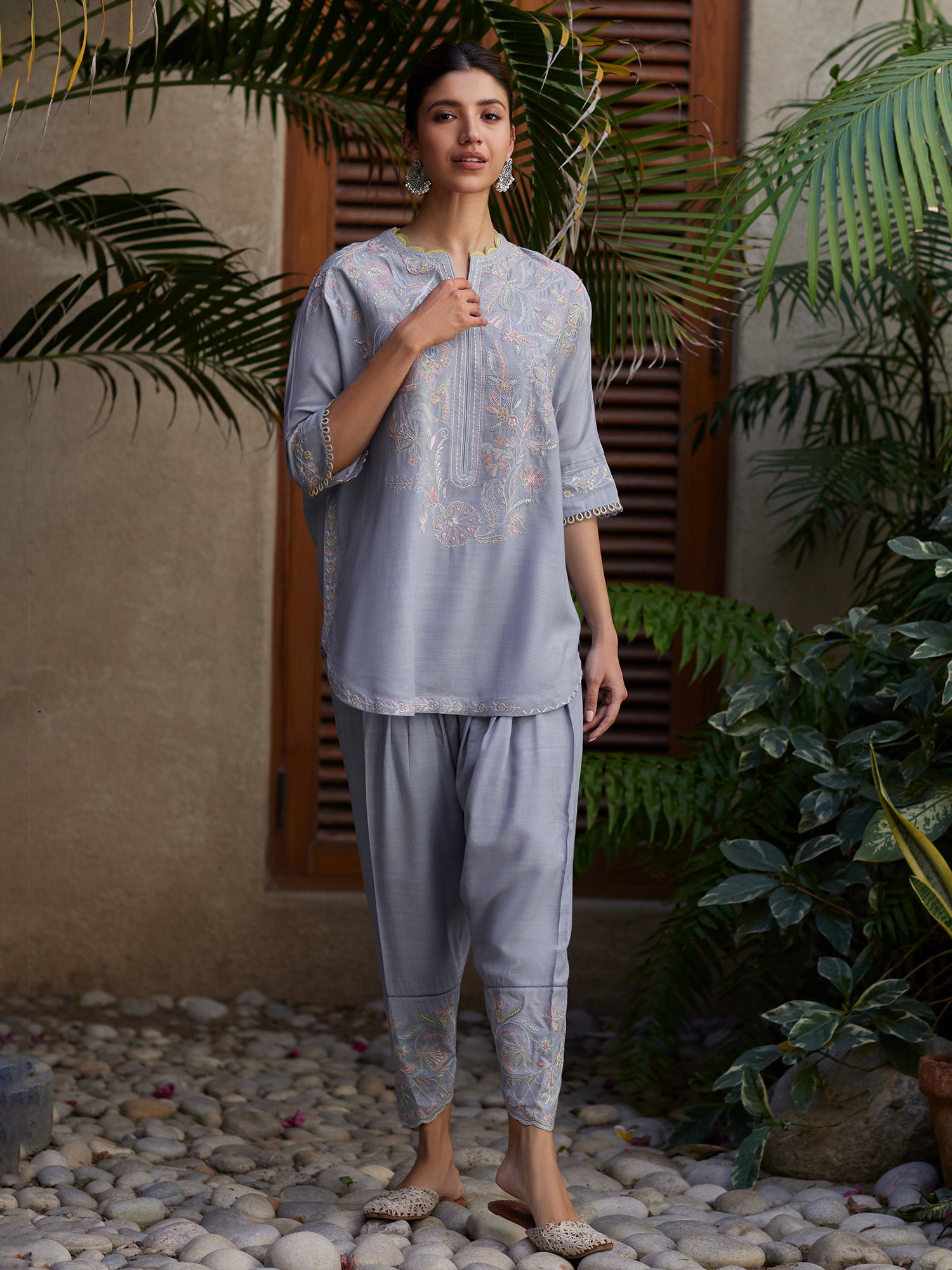 2-Piece Embroidered Set
