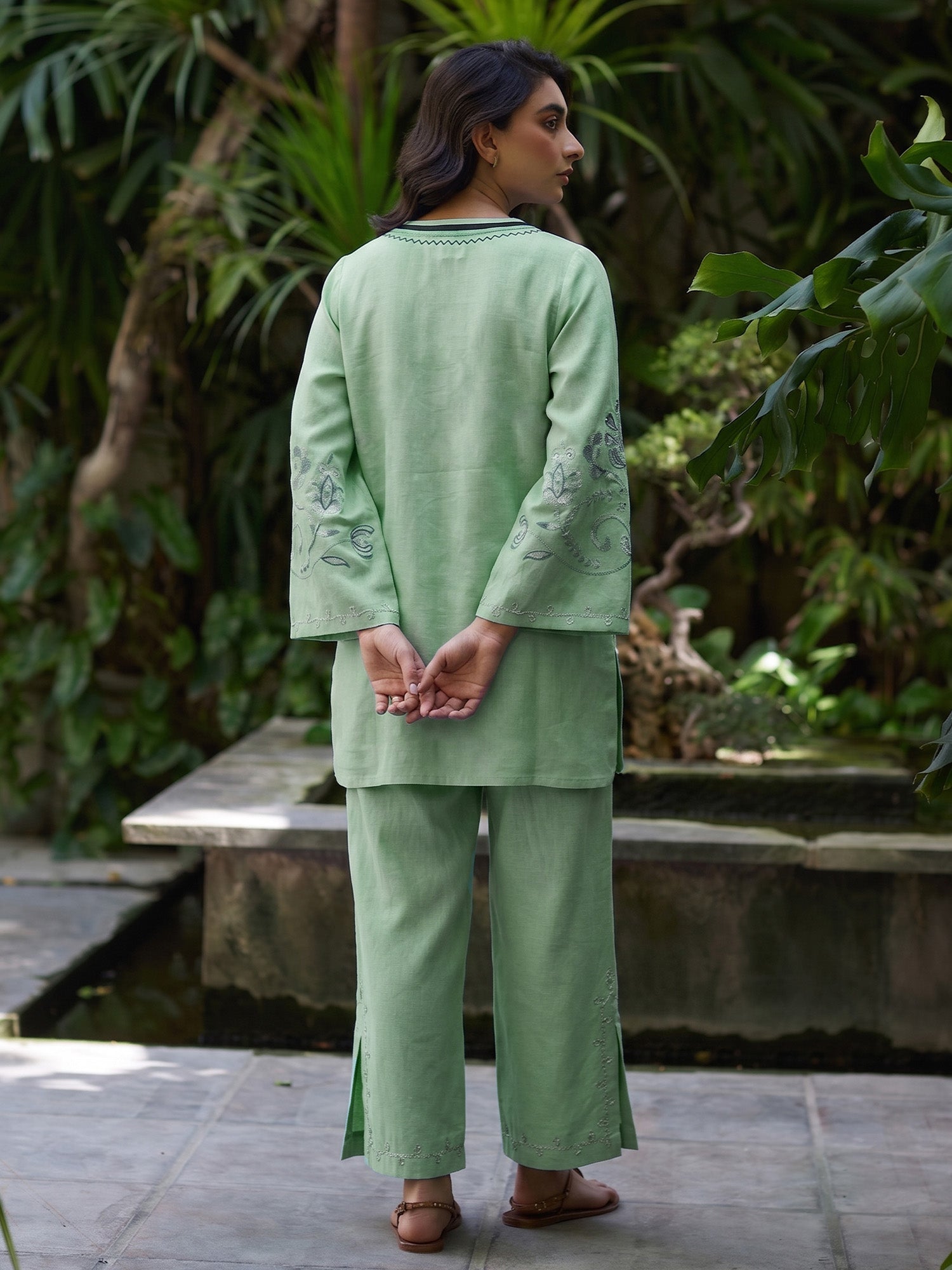 2-Piece Embroidered Set