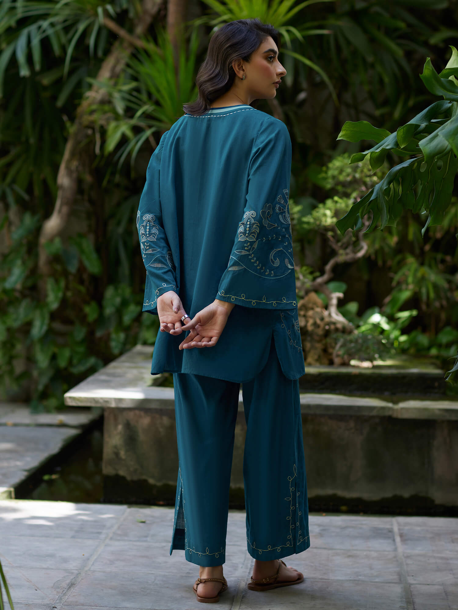 2-Piece Embroidered Set