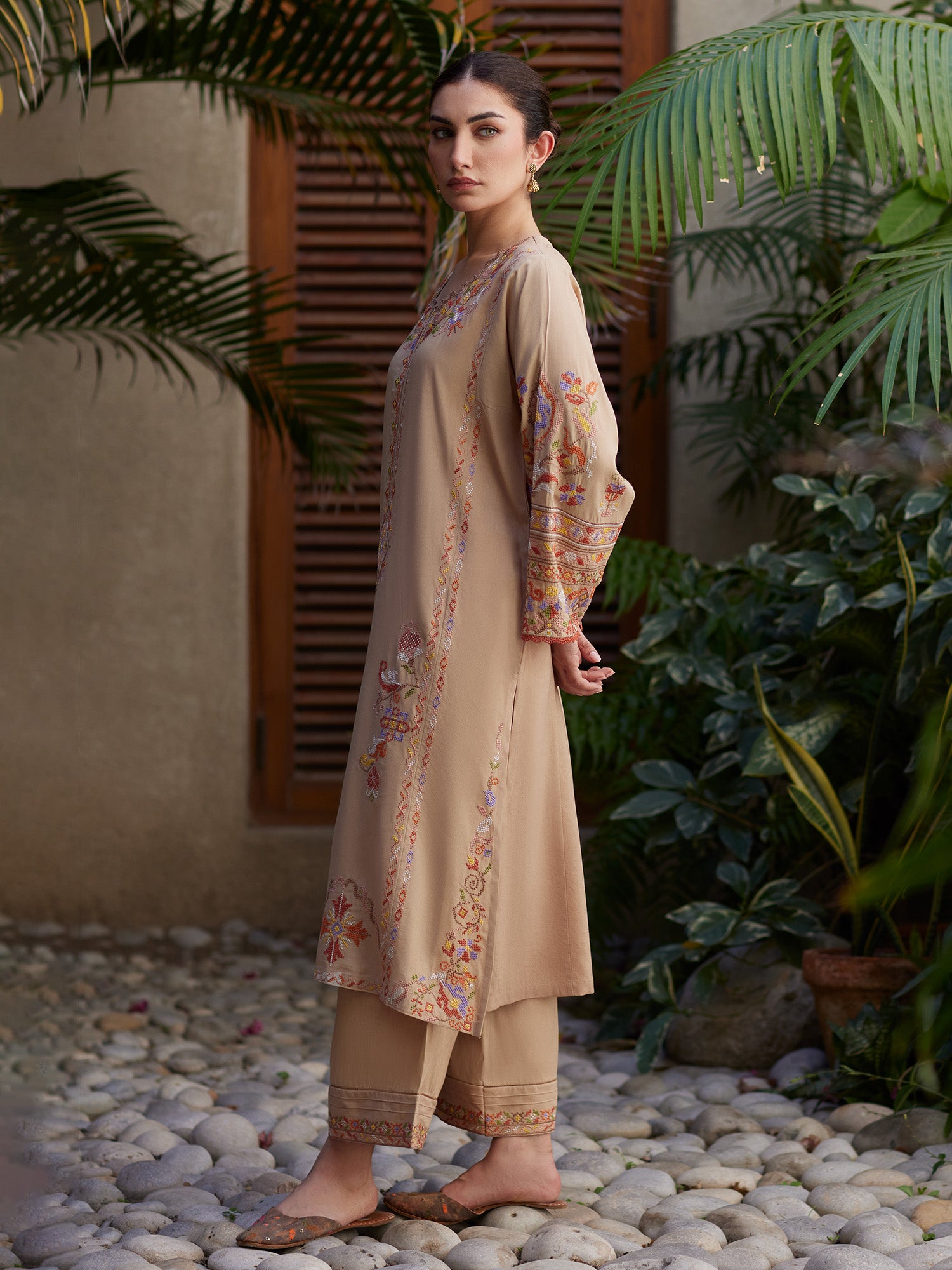 2-Piece Embroidered Set