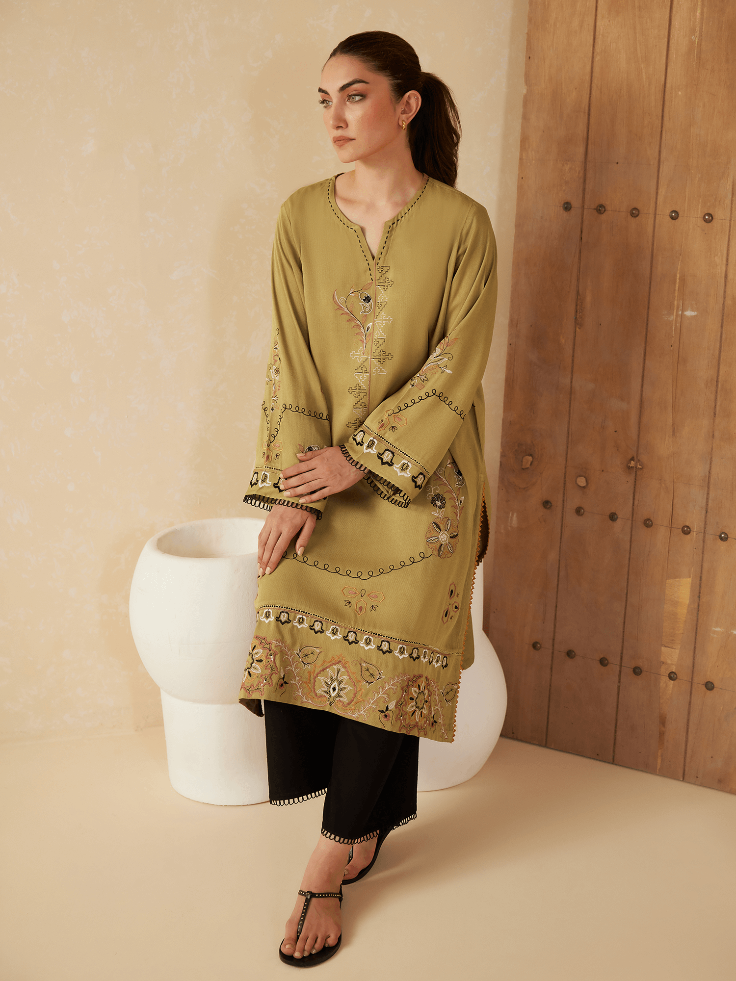 Embroidered Kurta